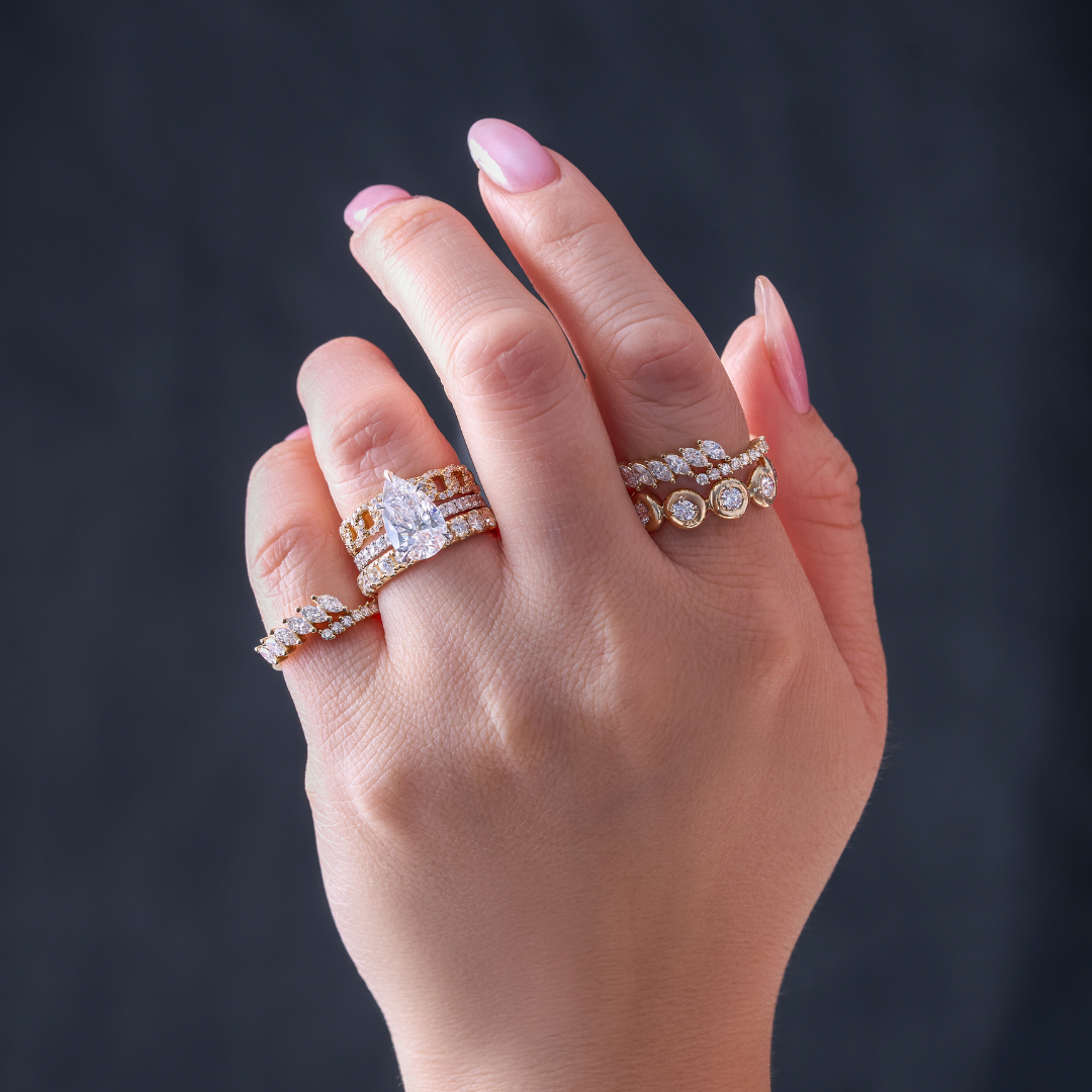 How to Wear a Wedding Ring Set