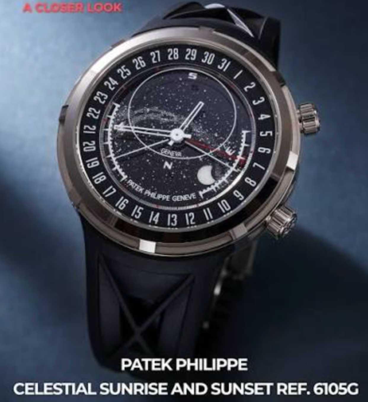 Closer Look: Patek Philippe Celestial Sunrise and Sunset Ref. 6105G