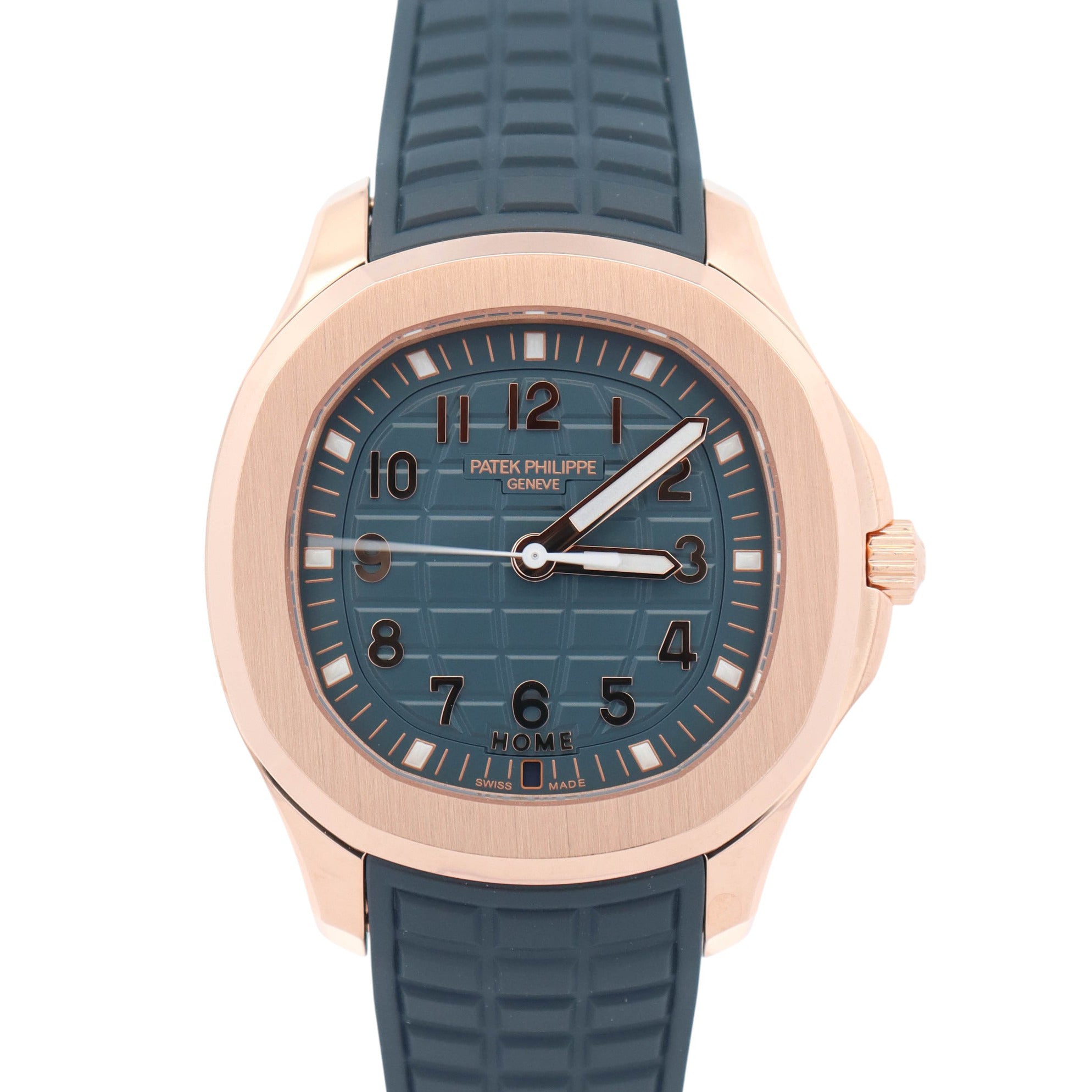 Patek Philippe Aquanuat 38.8mm Blue Dial Watch Ref# 5269R-001