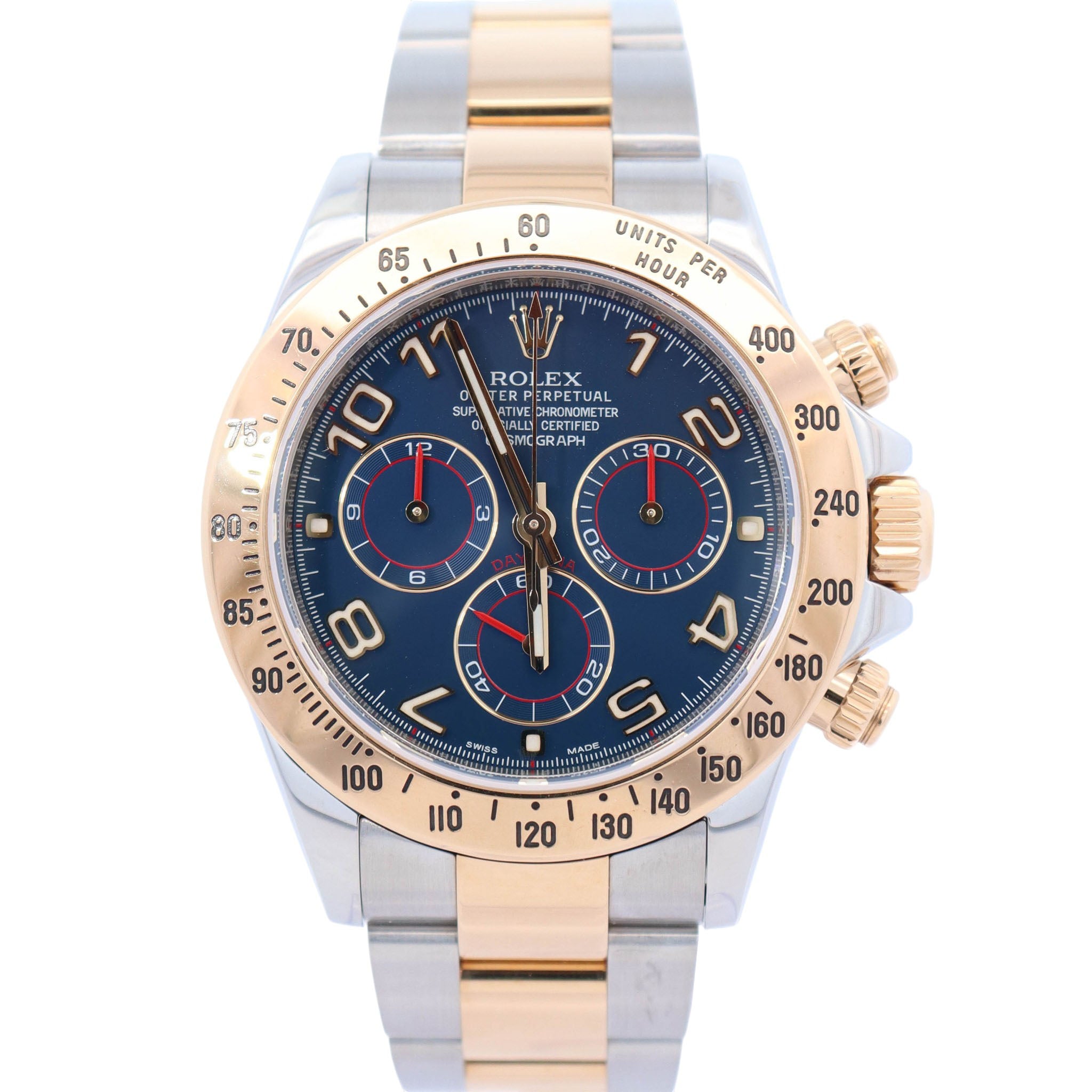 Rolex Daytona 40mm Racing Blue Dial Watch Ref# 116523