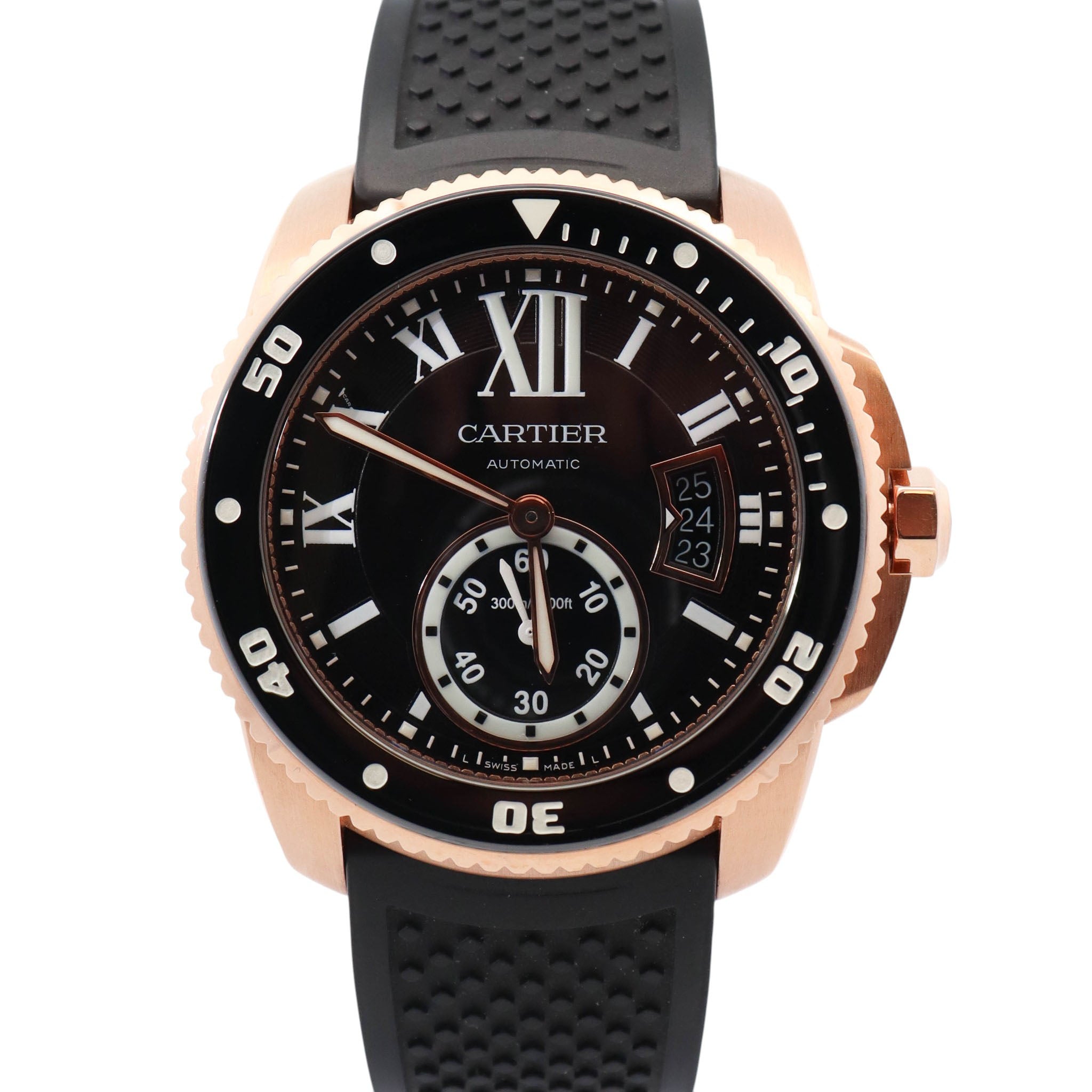 Cartier Calibre 42mm Black Dial Watch Ref# W7100052 - Happy Jewelers Fine Jewelry Lifetime Warranty