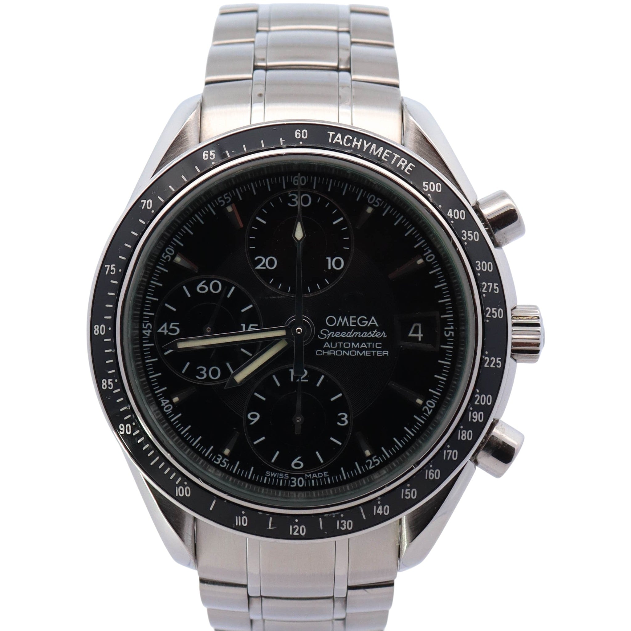 Omega Speedmaster 40mm Black Dial Watch Ref# 3210.50 - Happy Jewelers Fine Jewelry Lifetime Warranty
