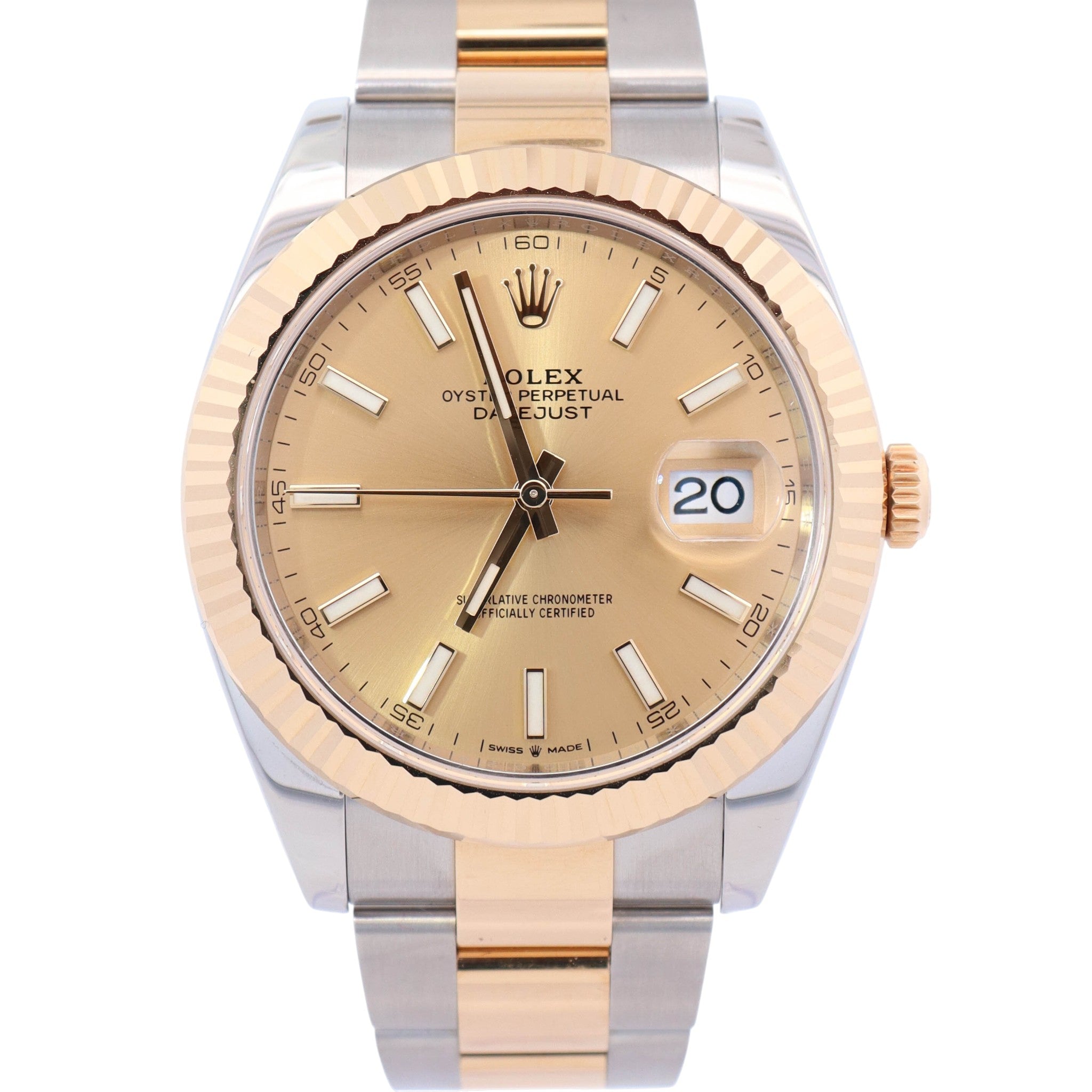 Rolex Datejust 41mm Champagne Dial Watch Ref# 126333