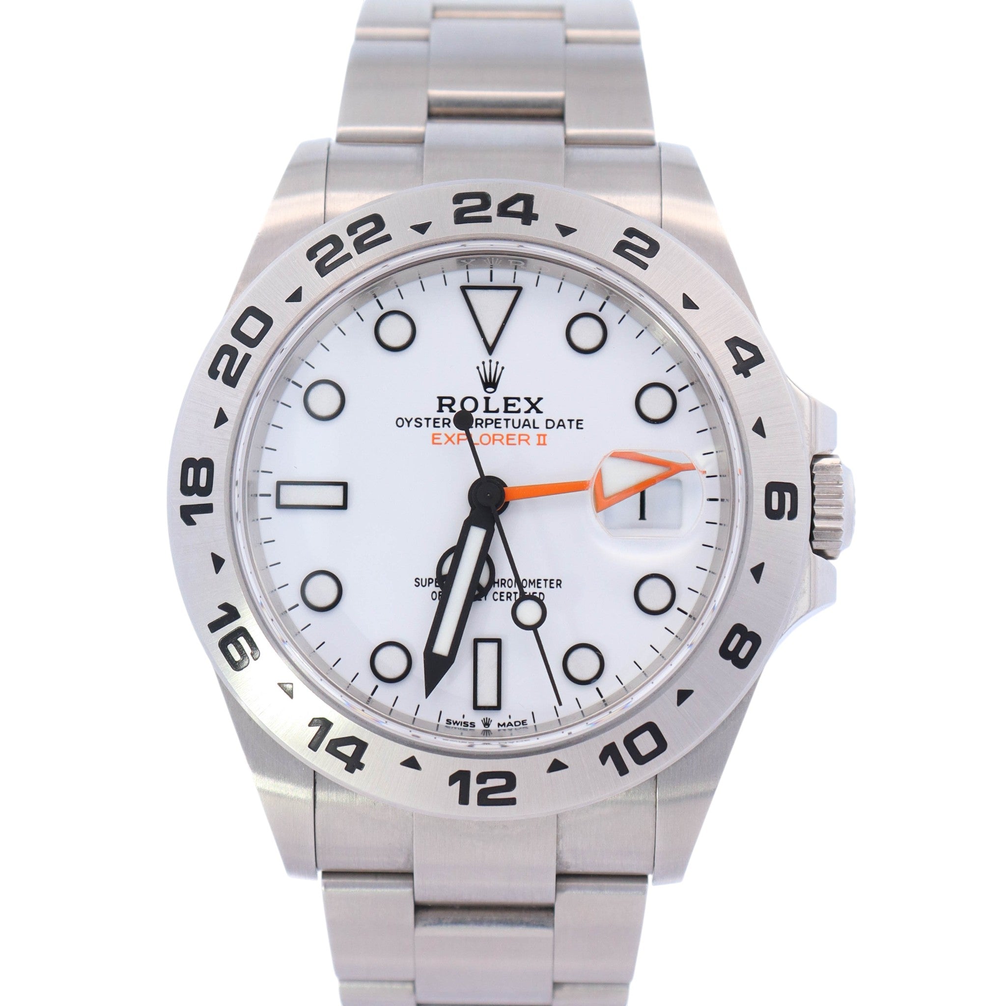 Rolex Explorer II 42mm White Dial Watch Ref# 226570