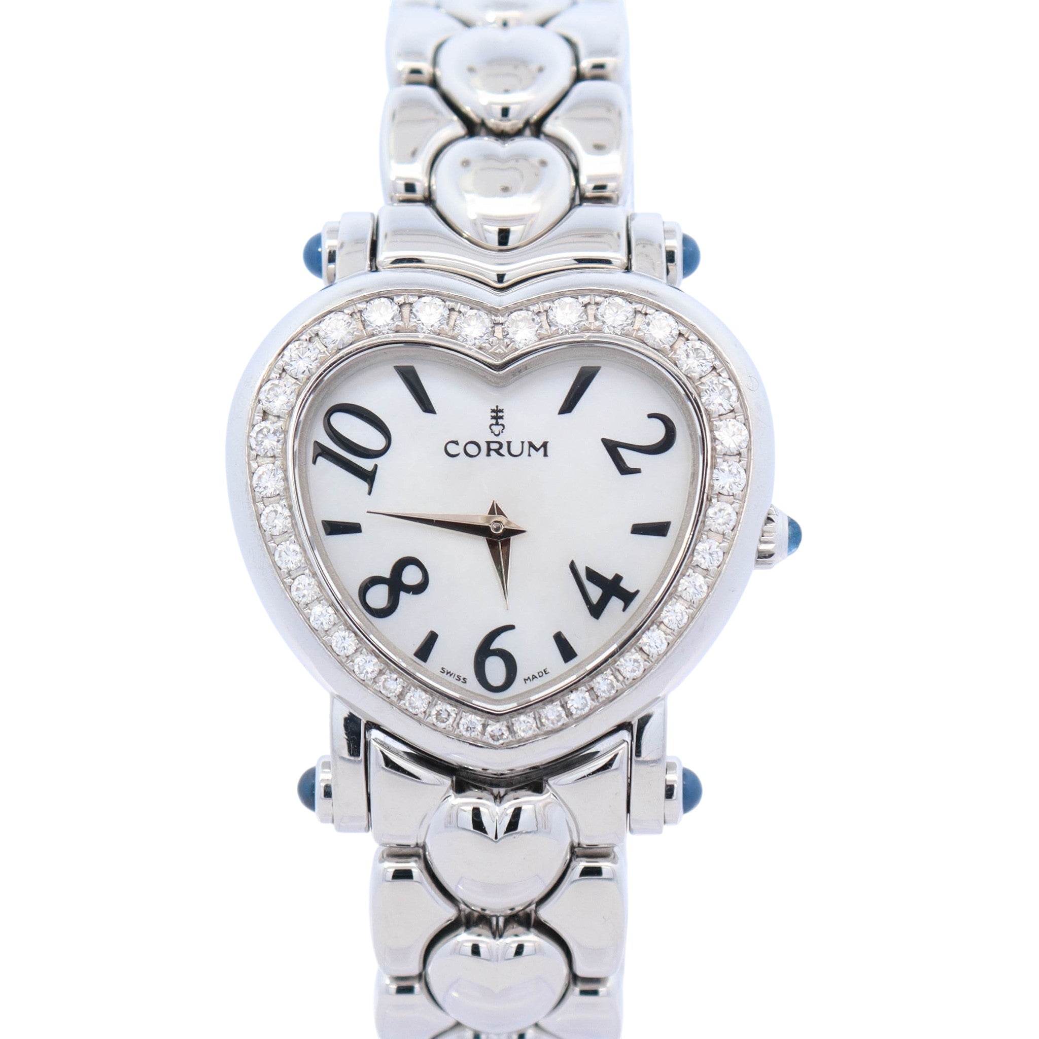 Corum Heart 37.5mm MOP Dial Watch Ref# 24.183.47