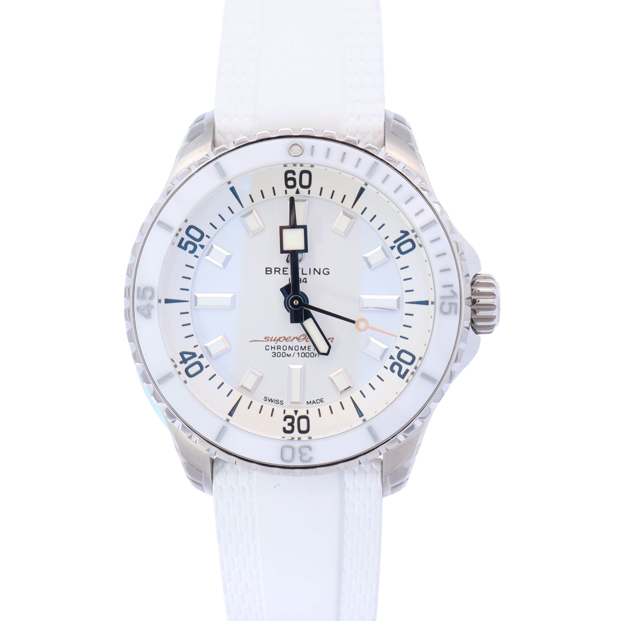 Breitling Superocean Automatic 36mm White Dial Watch Ref# A17377211A1S1