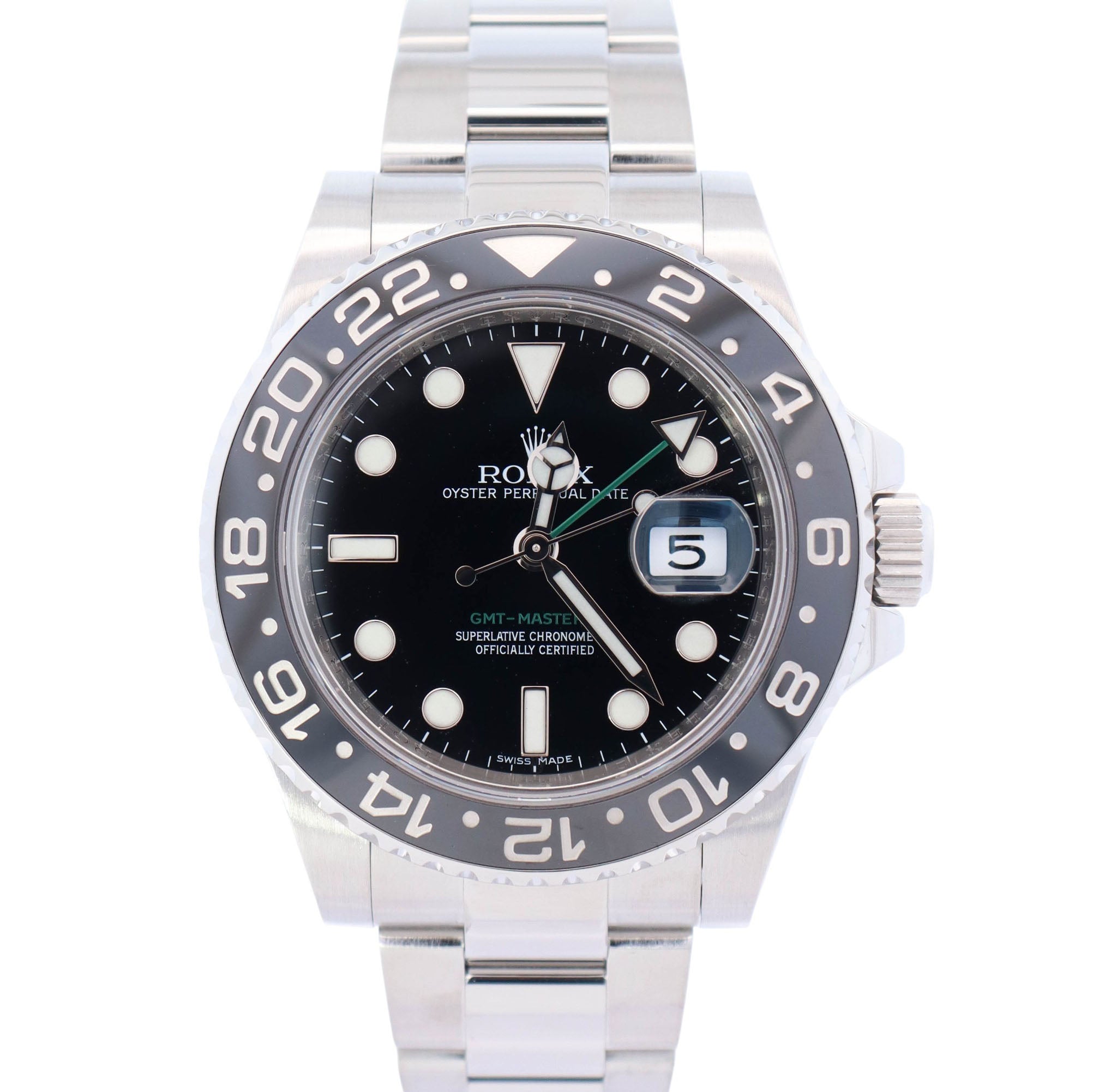 Rolex GMT-Master II 40mm Black Dial Watch Ref# 116710LN - Happy Jewelers Fine Jewelry Lifetime Warranty