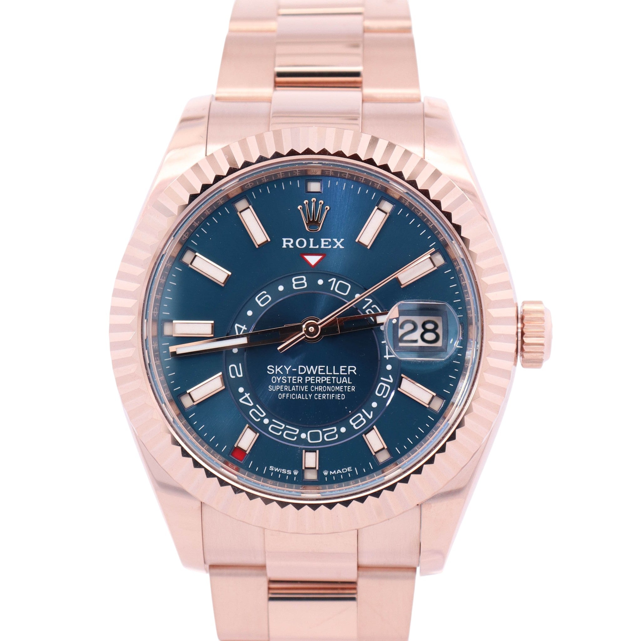 Rolex Sky-Dweller 42mm Blue Dial Watch Ref# 336935