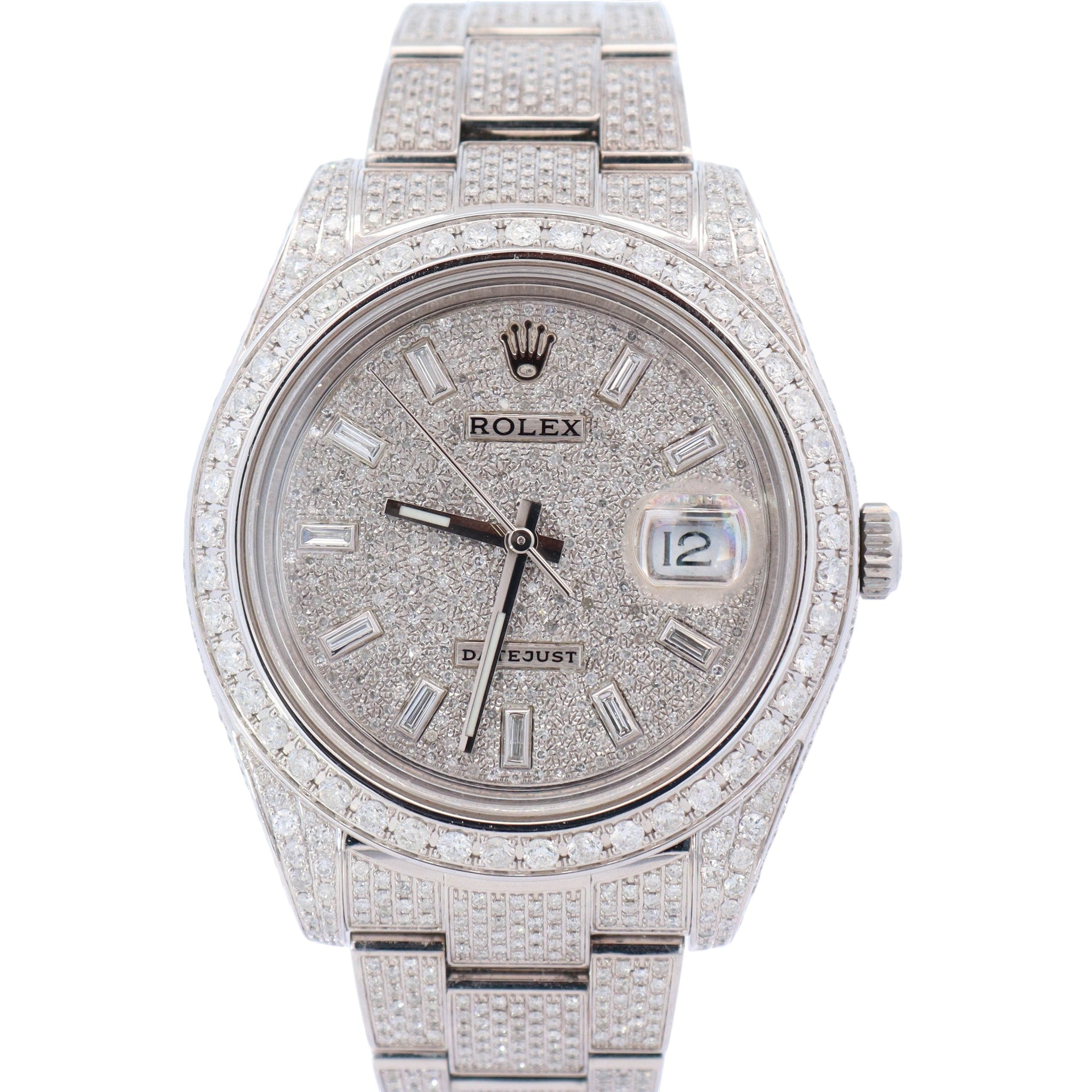 Rolex Datejust 41mm Pave Dial Watch Ref# 116300