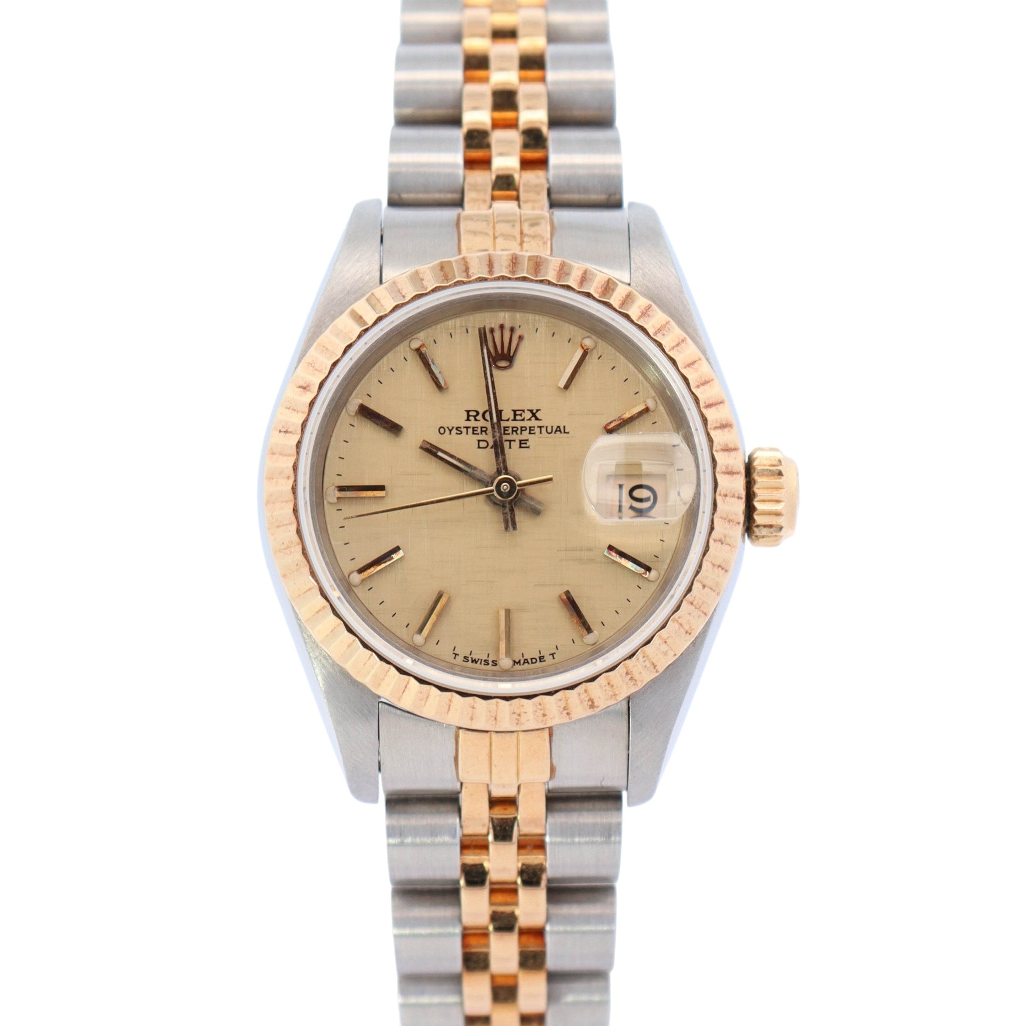 Rolex Datejust 26mm Champagne Dial Watch Ref# 69173