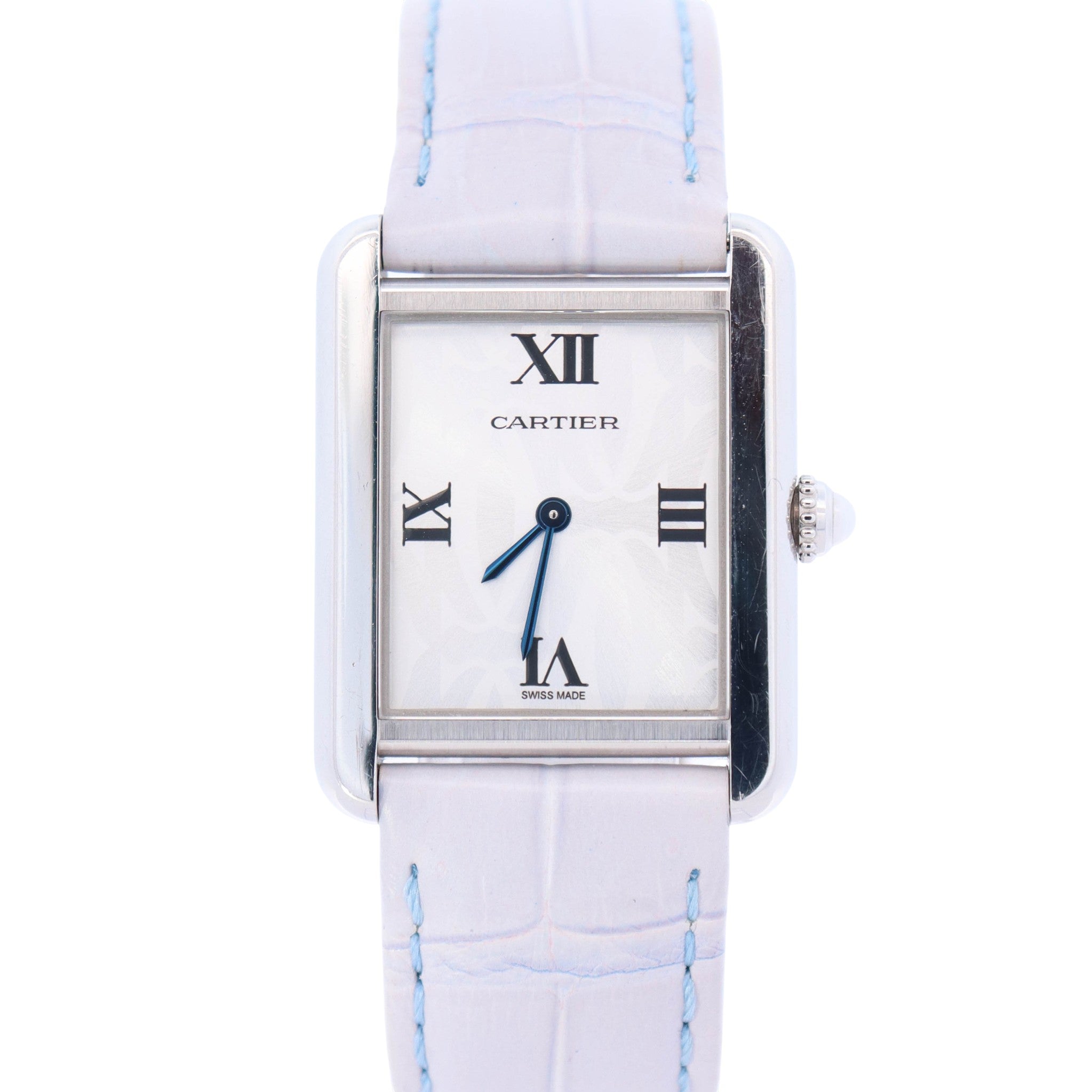 Cartier Tank Solo 24mm Silver Dial Watch Ref# W1019555