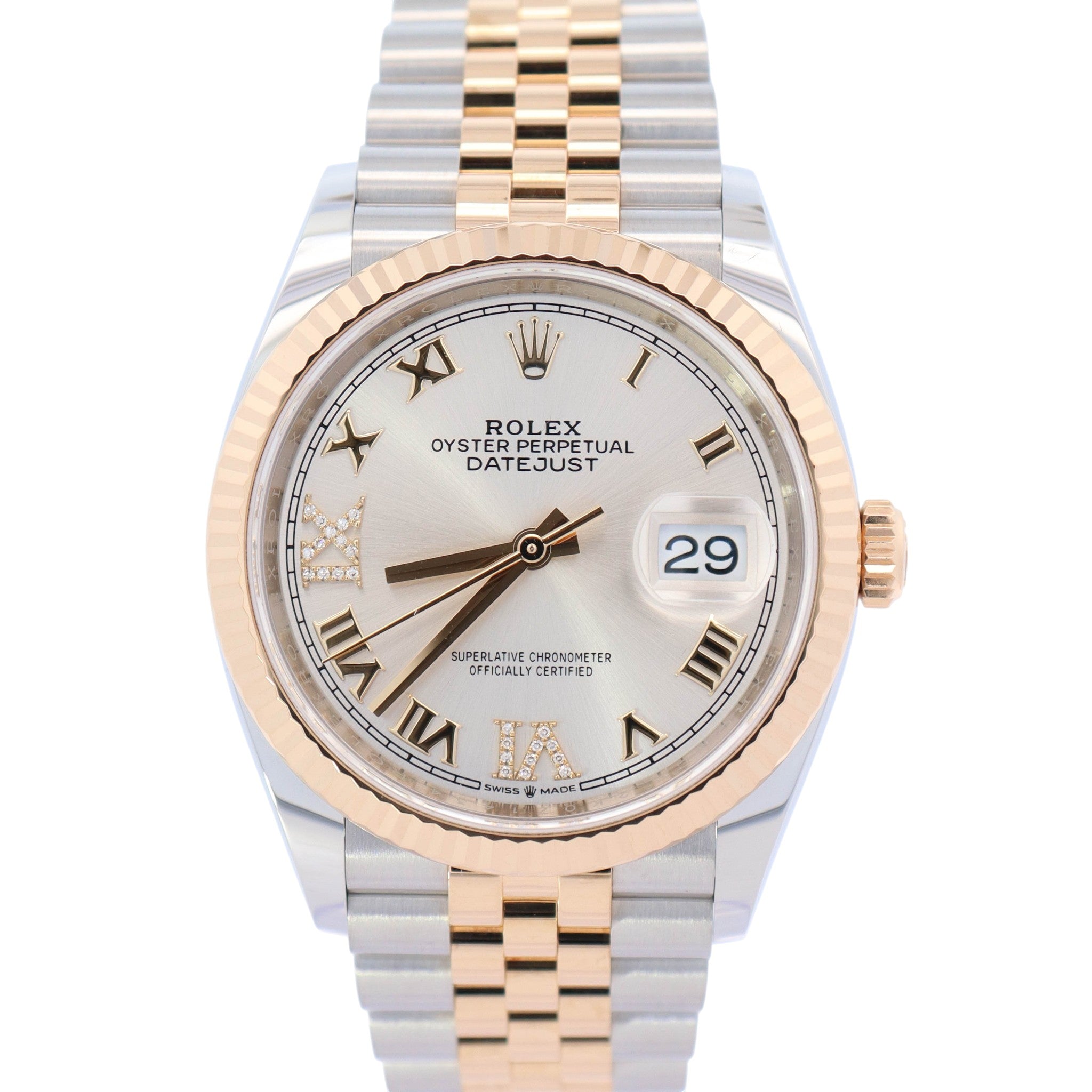 Rolex Datejust 36mm Silver Dial Watch Ref# 126233