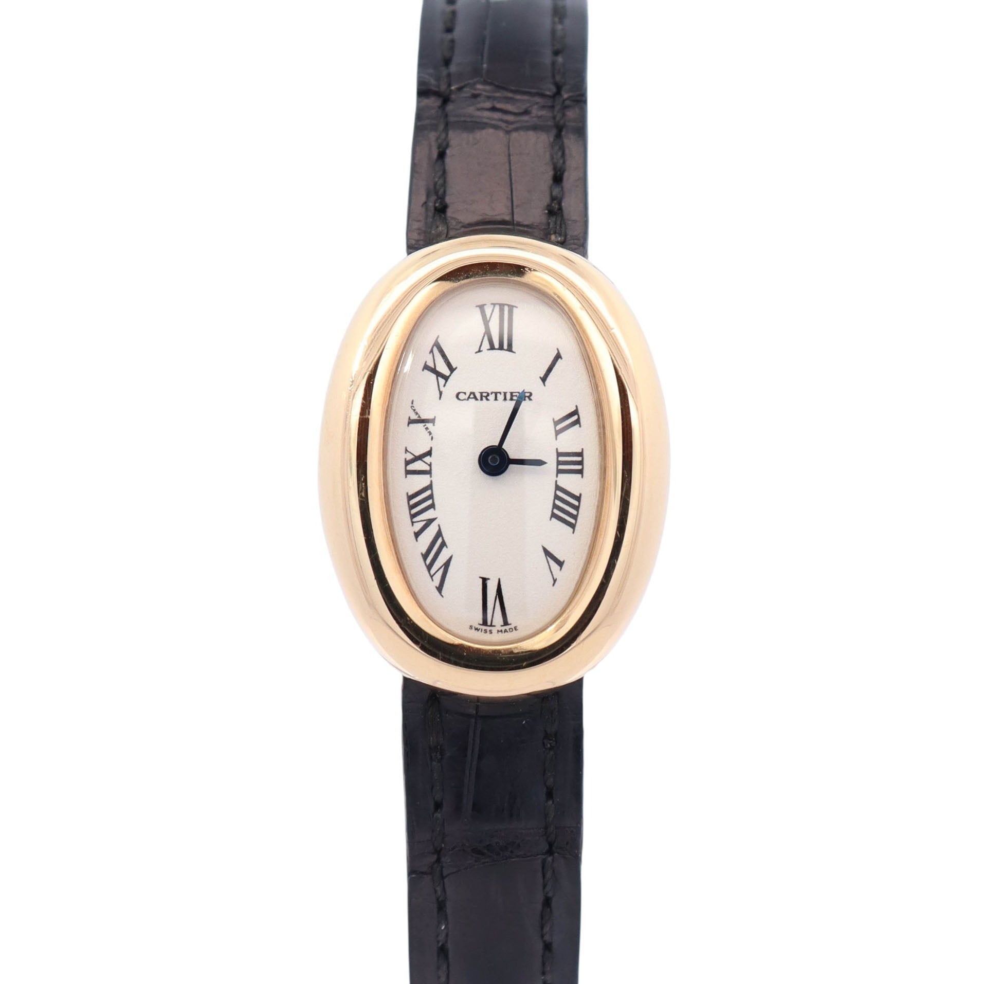 Cartier Baignoire 18mm White Dial Watch Ref# W1510956