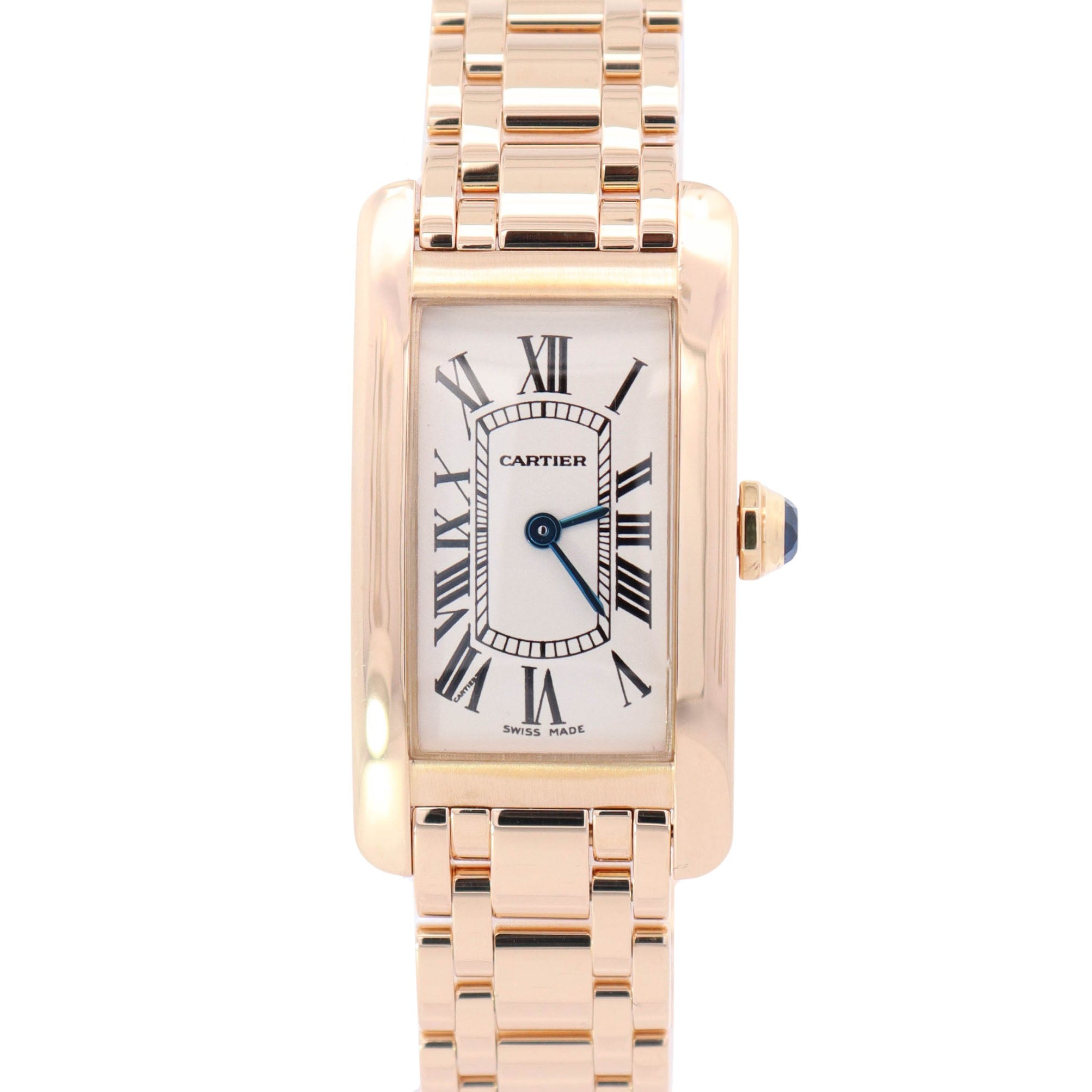 Cartier Tank 19mm White Dial Watch Ref# W26015K2