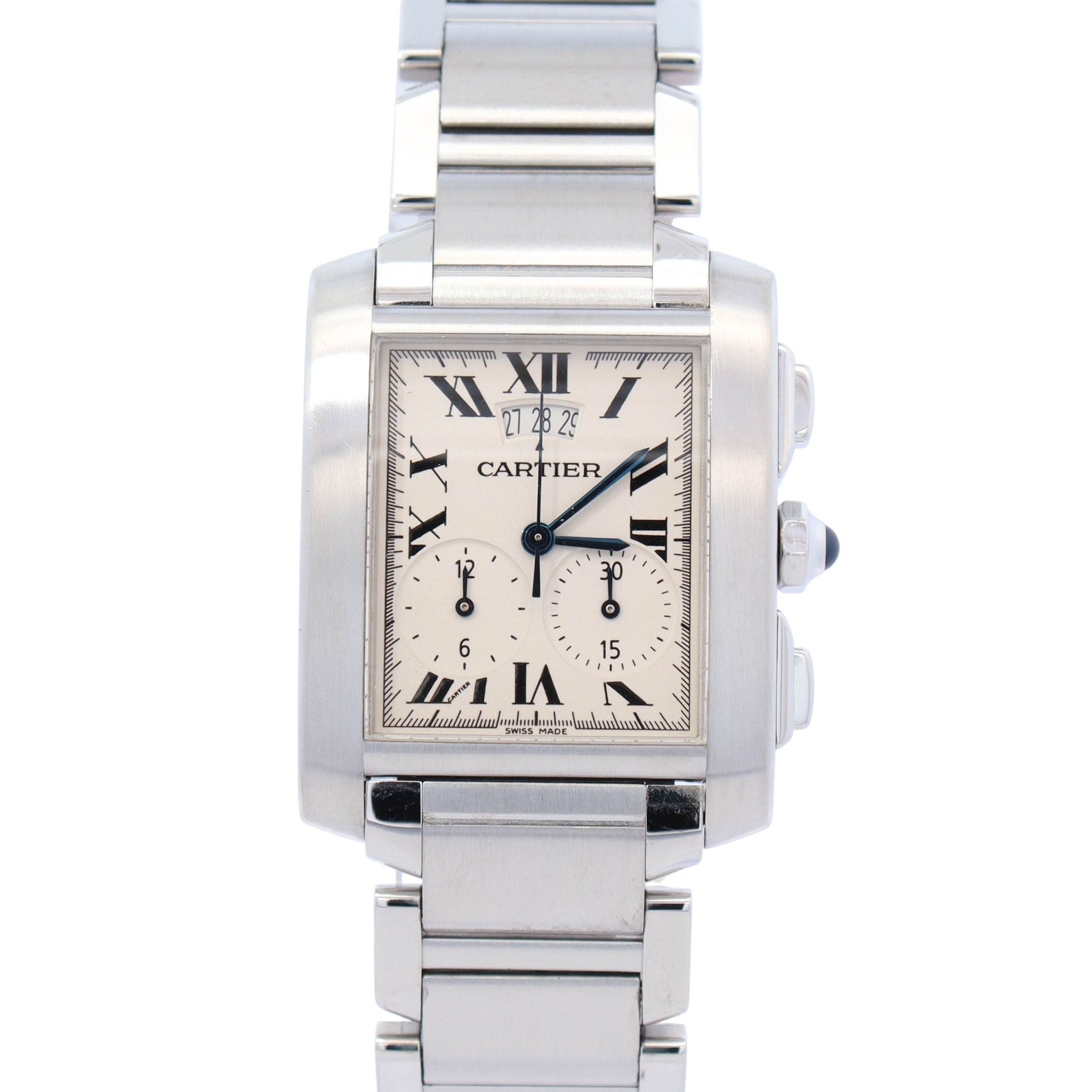 Cartier Tank 28mm White Dial Watch Ref# W51024Q3