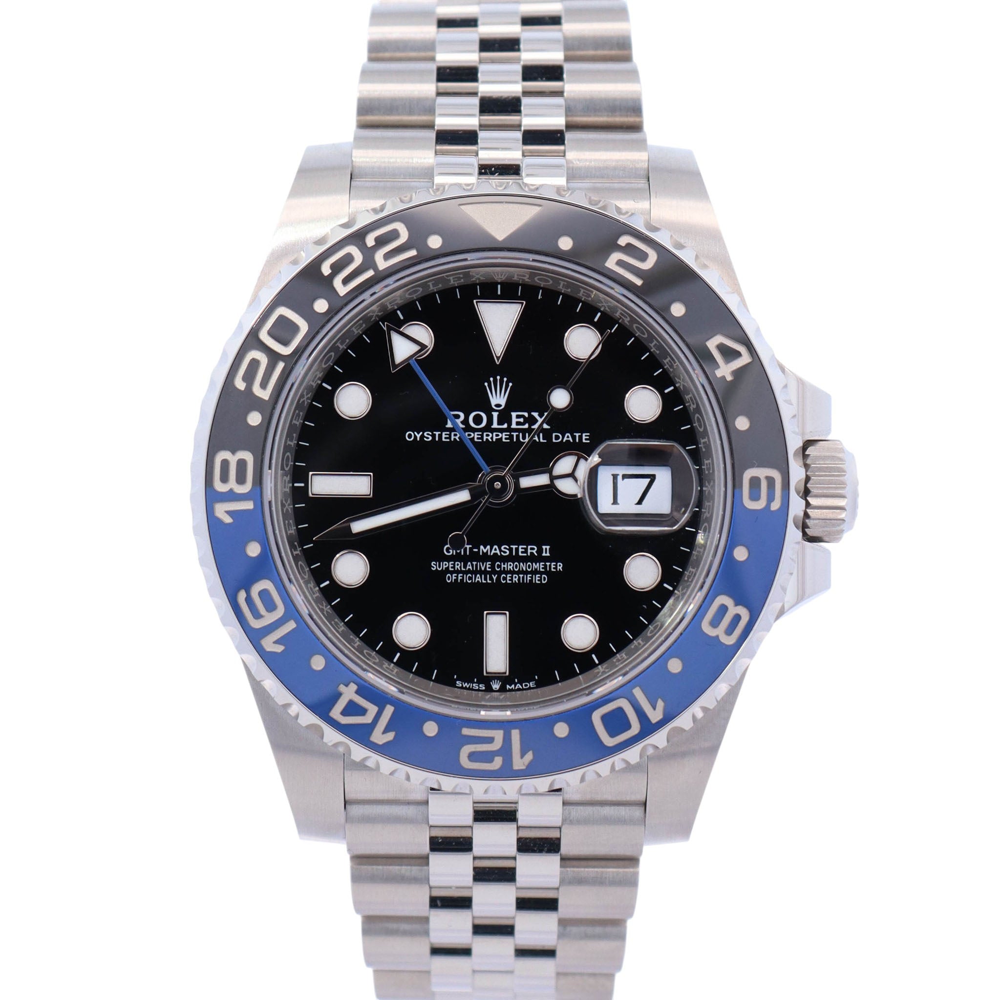 Rolex GMT Master II 40mm "Batgirl" Black Dial Watch Ref# 126710BLNR - Happy Jewelers Fine Jewelry Lifetime Warranty