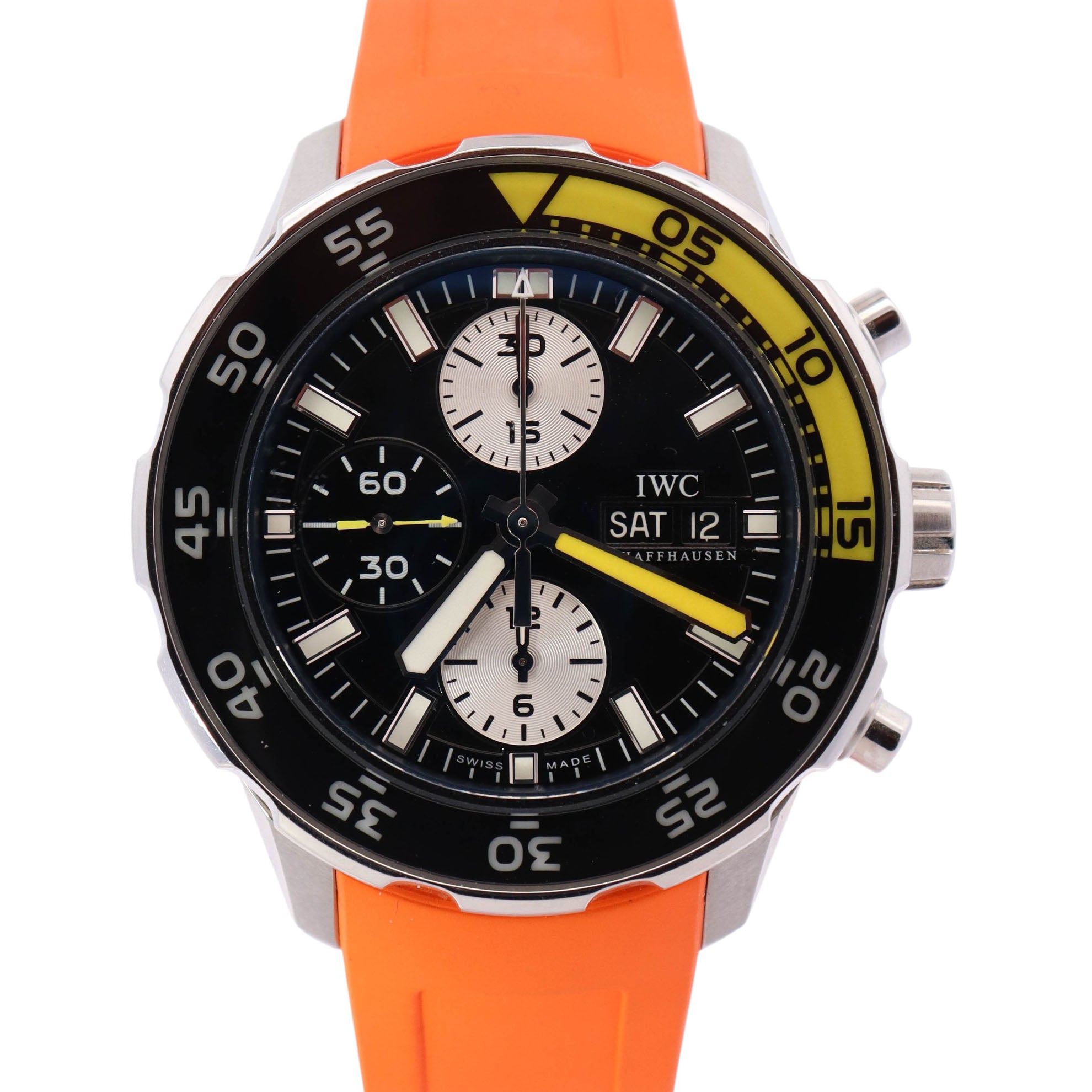 IWC Aquatimer 44mm Black Dial Watch Ref# IW3767-01