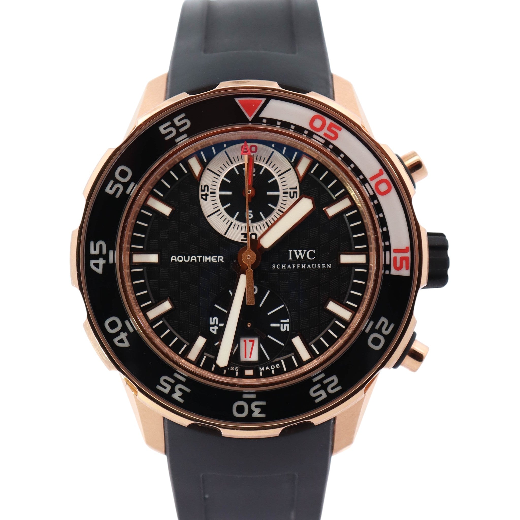 IWC Aquatimer 44mm Black Dial Watch Ref# IW3769-03