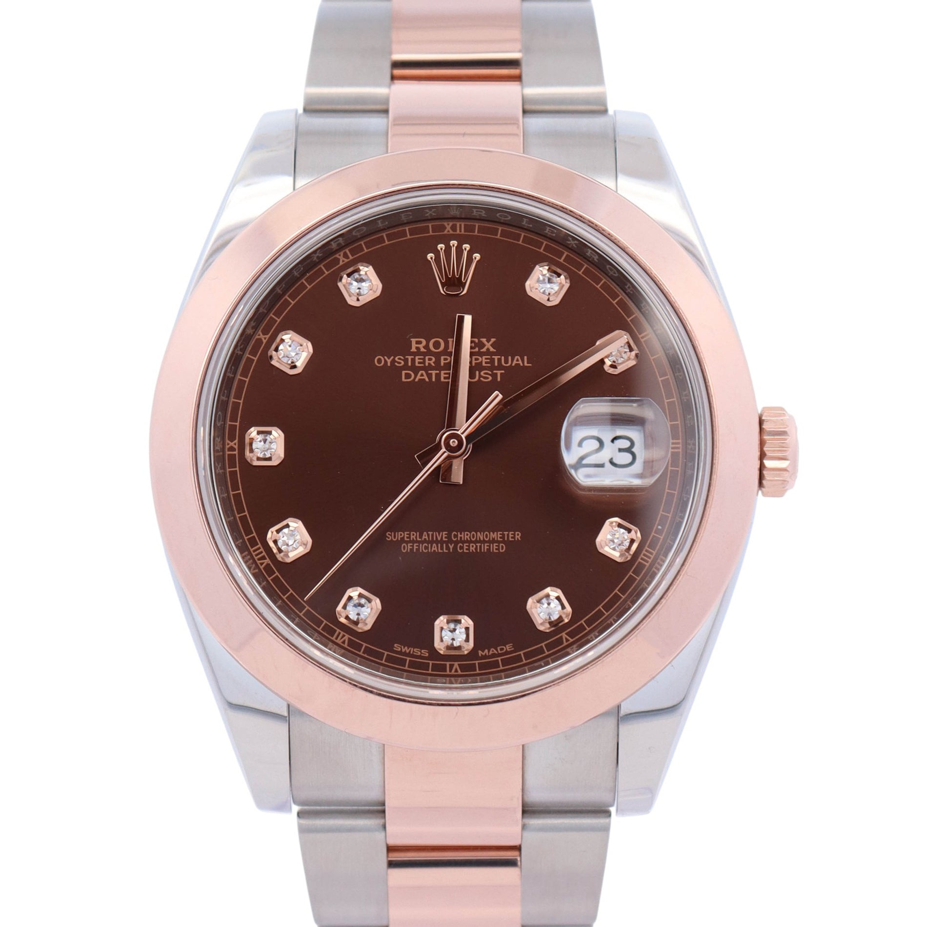 Rolex Datejust 41mm Chocolate Dial Watch Ref# 126301 – Happy Jewelers