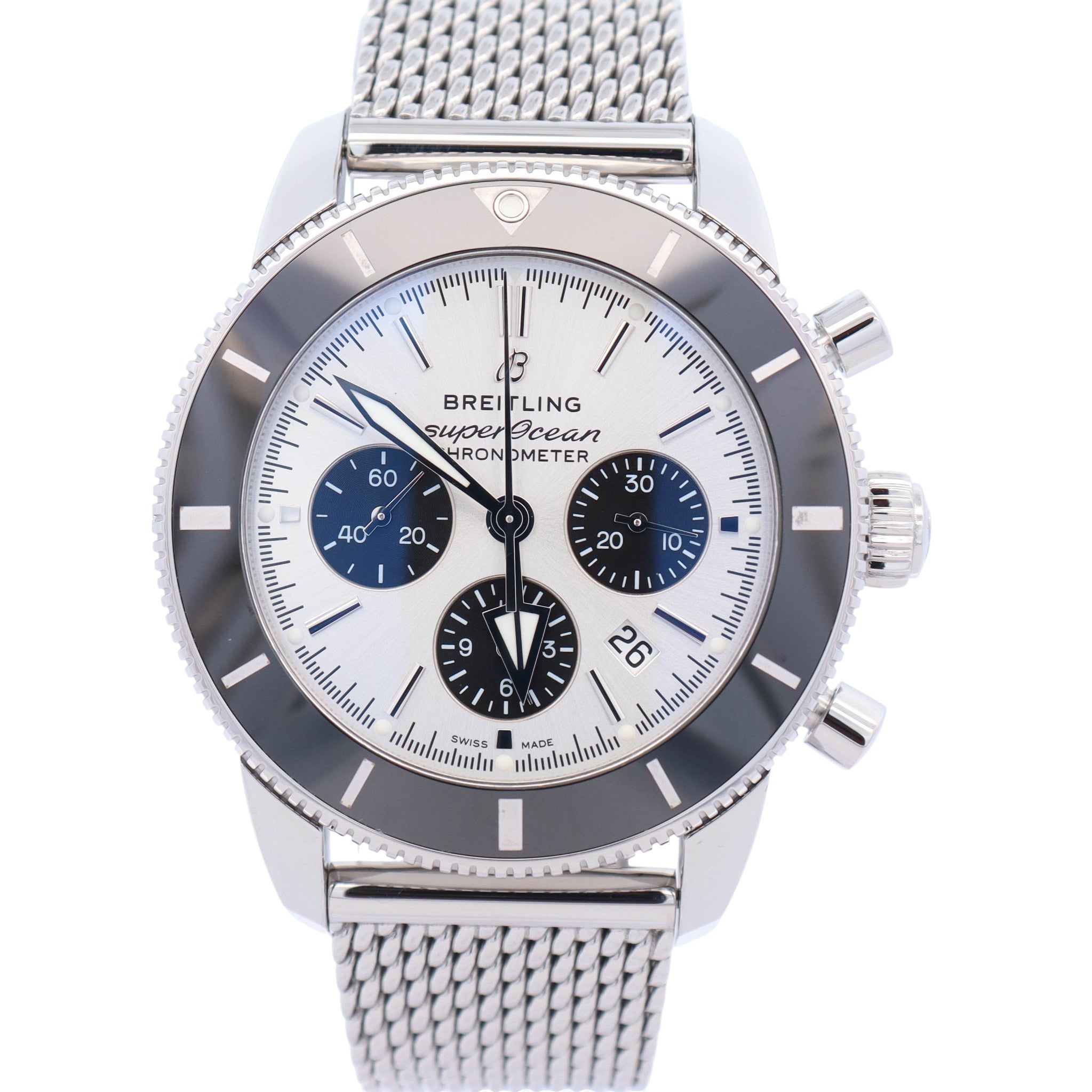 Breitling Superocean Heritage 44mm Silver Dial Ref# AB0162