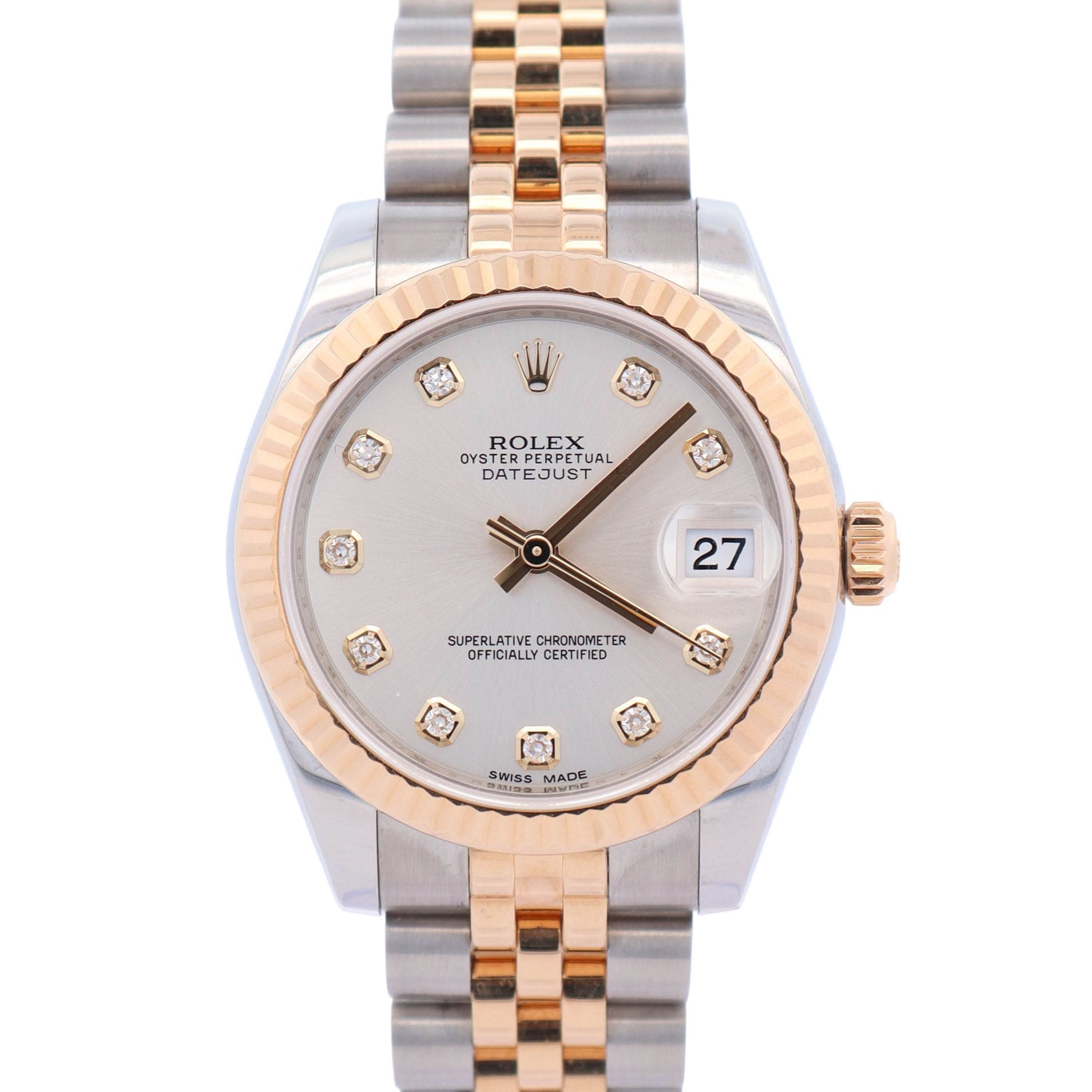 Rolex Datejust 31mm Silver Dial Watch Ref# 178273