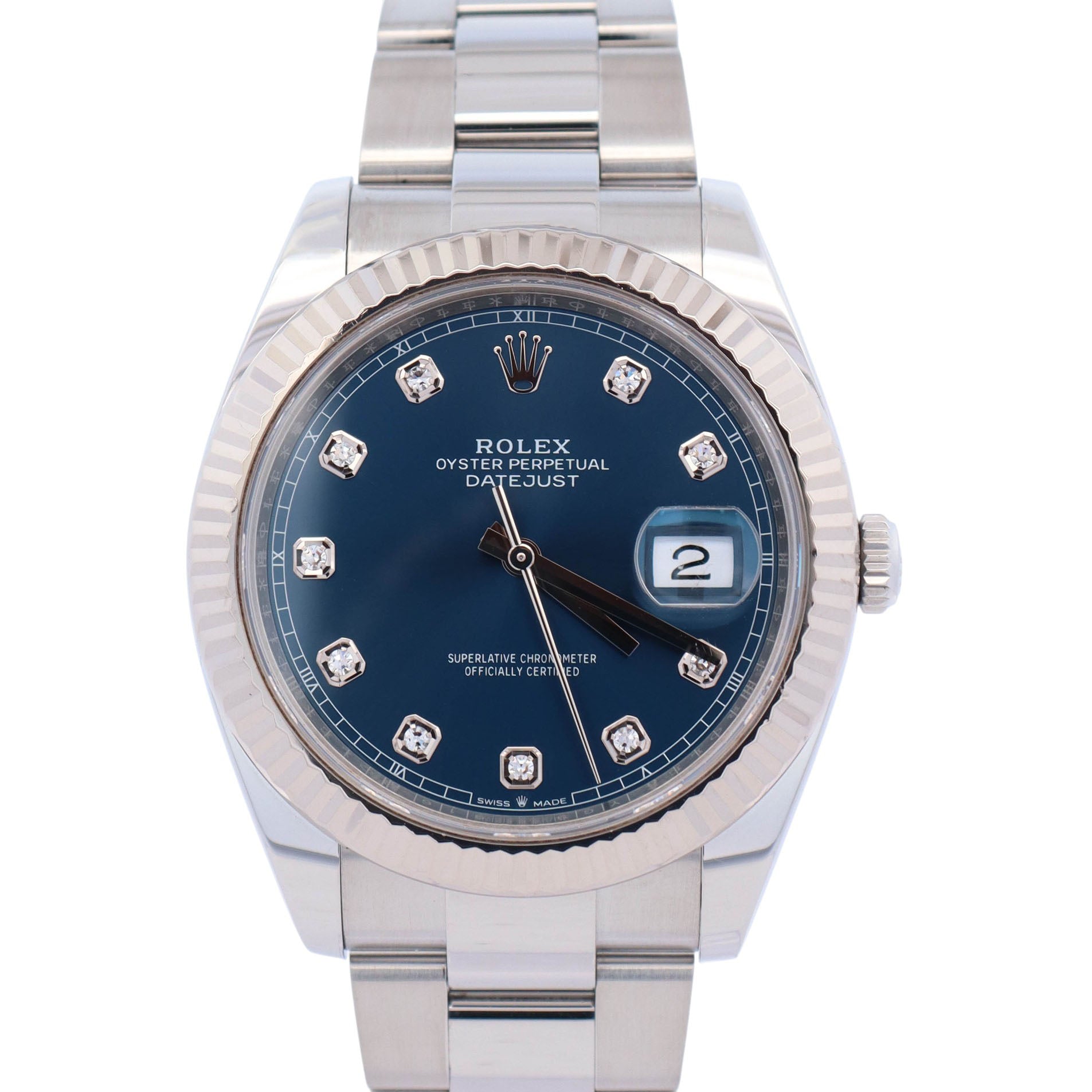 Rolex Datejust 41mm Blue Dial Watch Ref# 126334