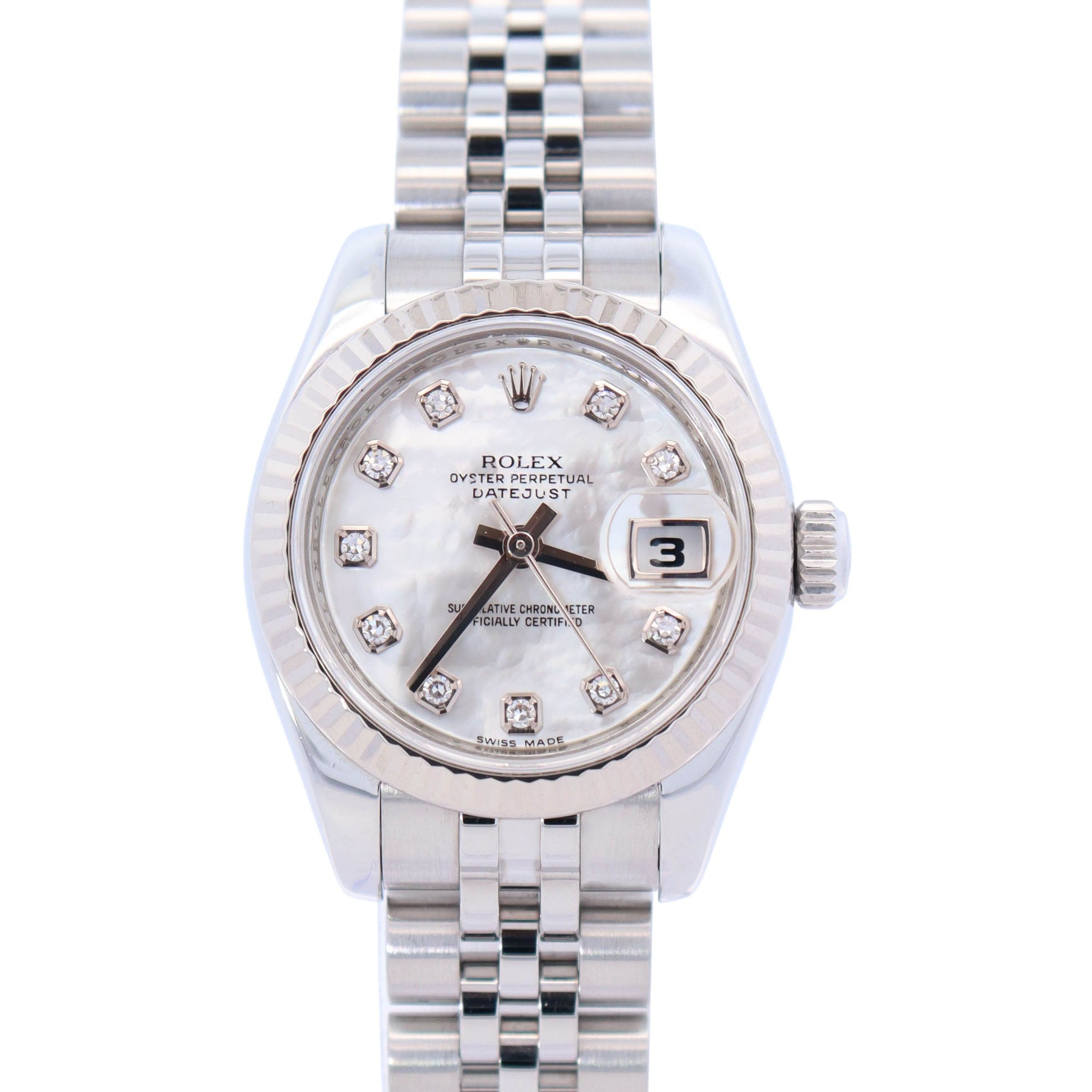 Rolex Datejust 26mm MOP Dial Watch Ref# 179174