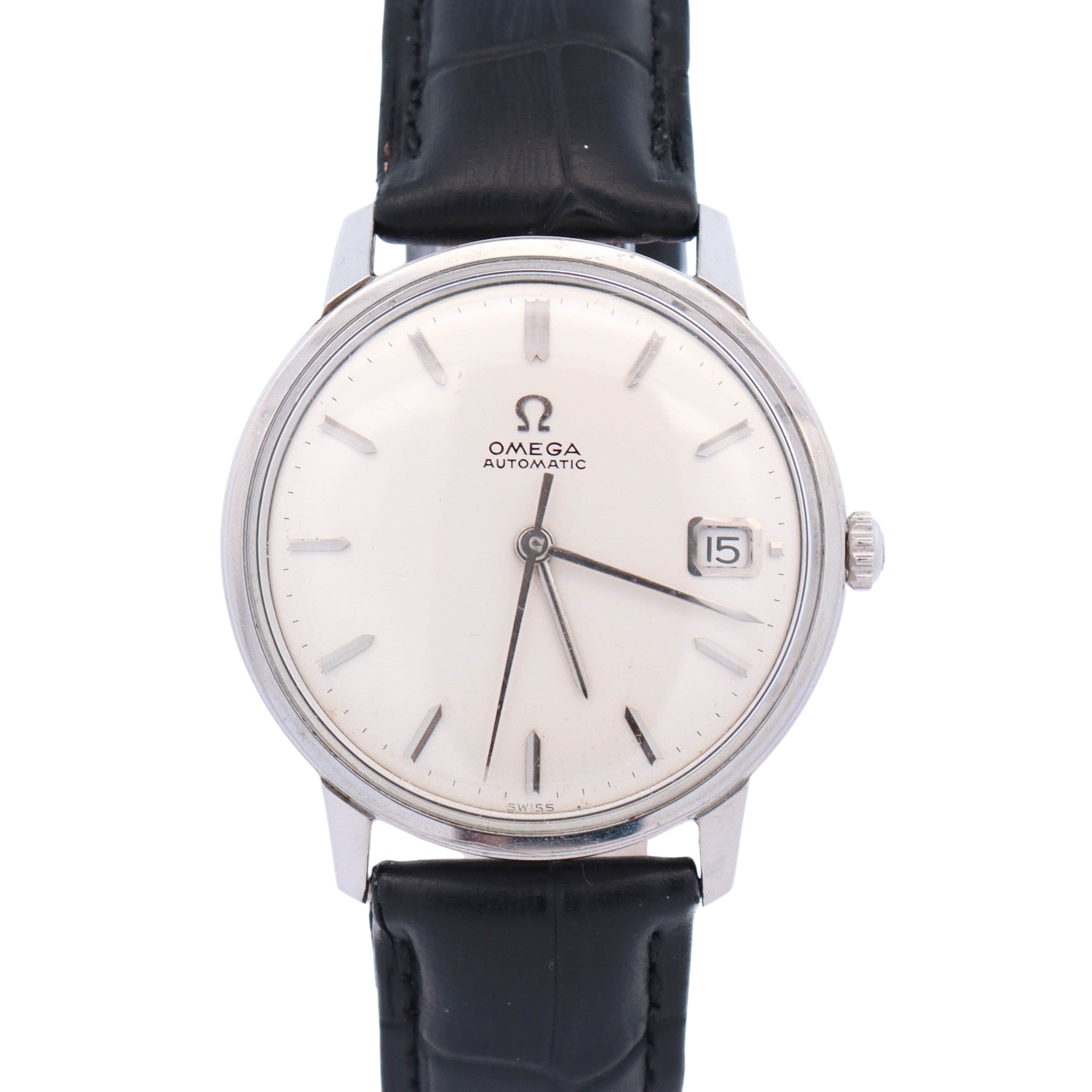 Omega Seamaster 34 mm Silver Dial Watch Ref# 166.009