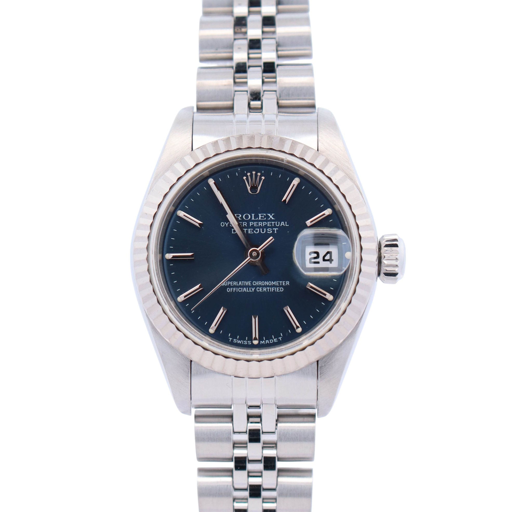 Rolex Datejust 26mm Blue Dial Watch Ref# 69174