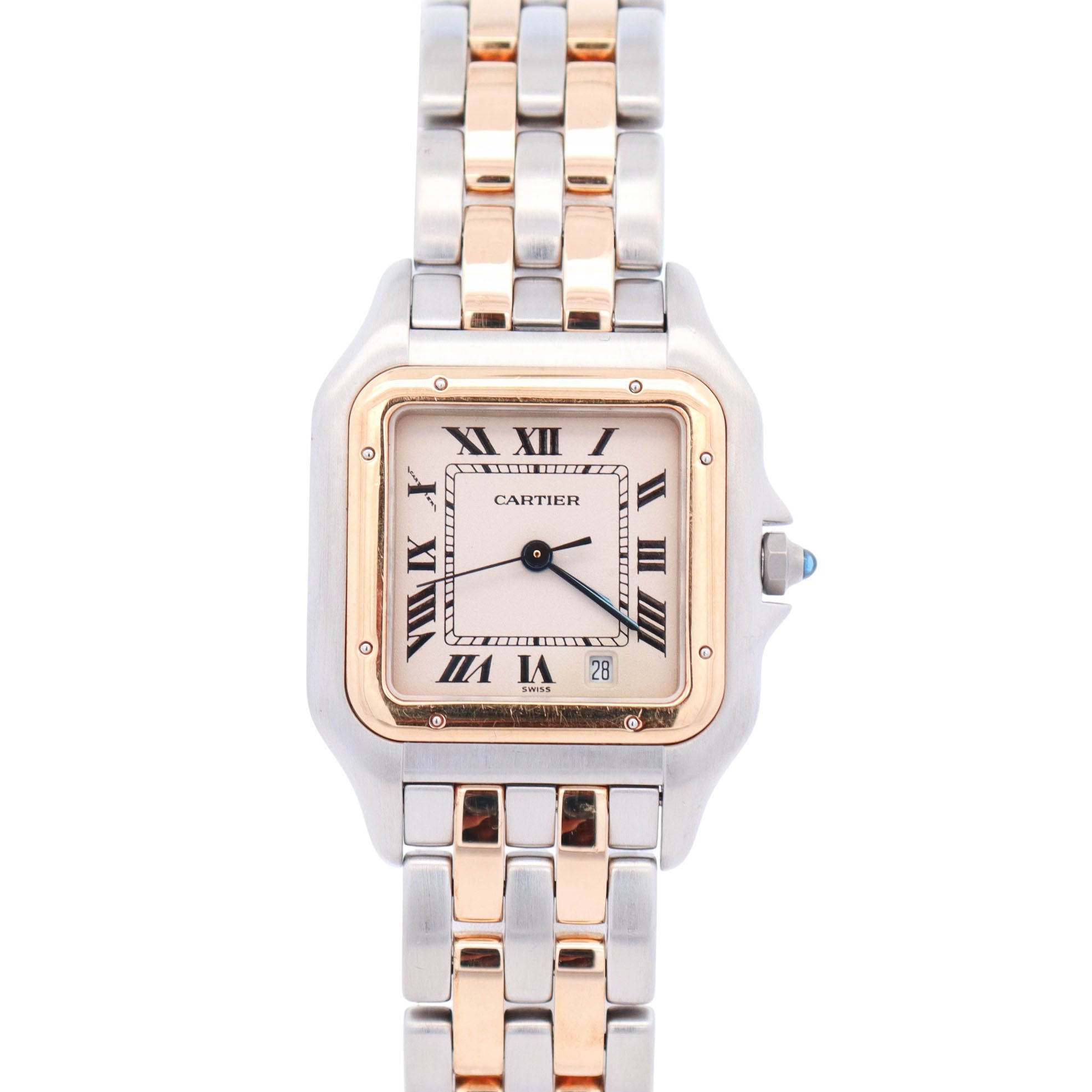 Cartier Panthere 36mm Ivory Roman Dial Watch Ref# W25028B6