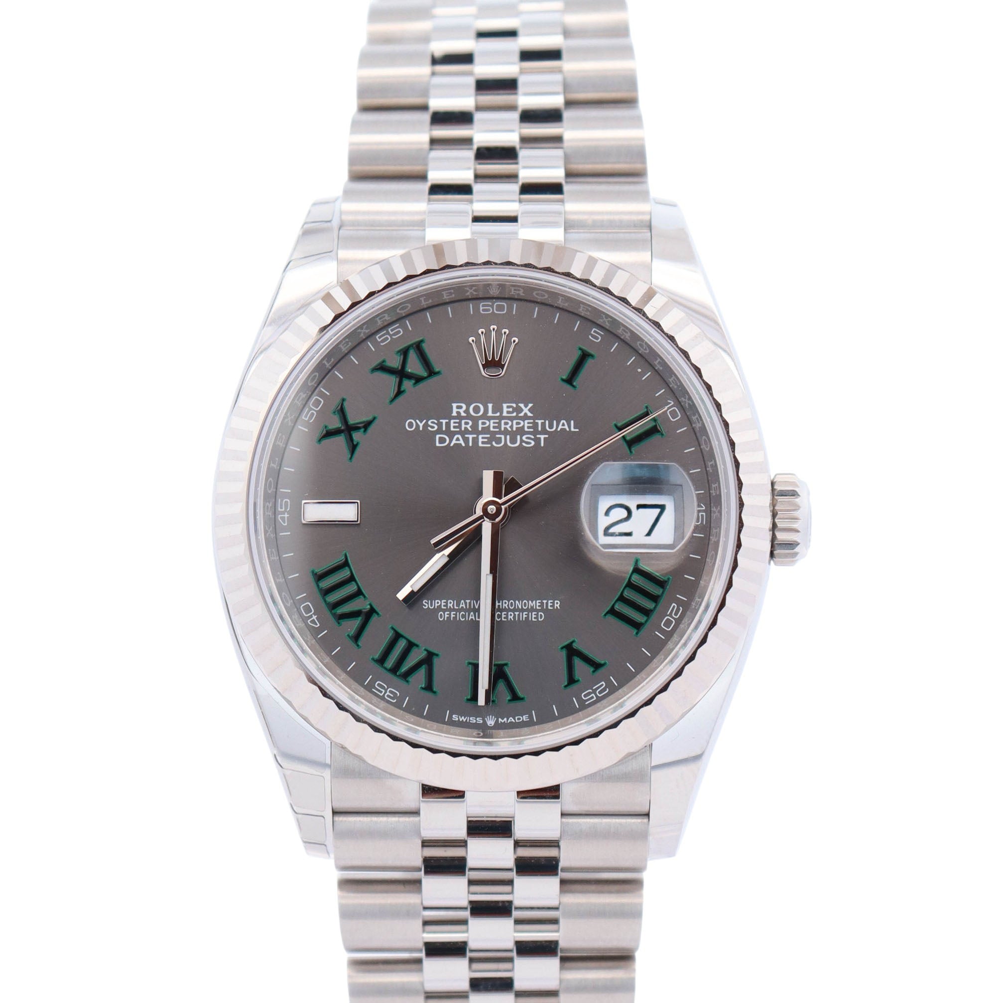 Rolex Datejust 36mm Wimbledon Dial Watch Ref# 126234
