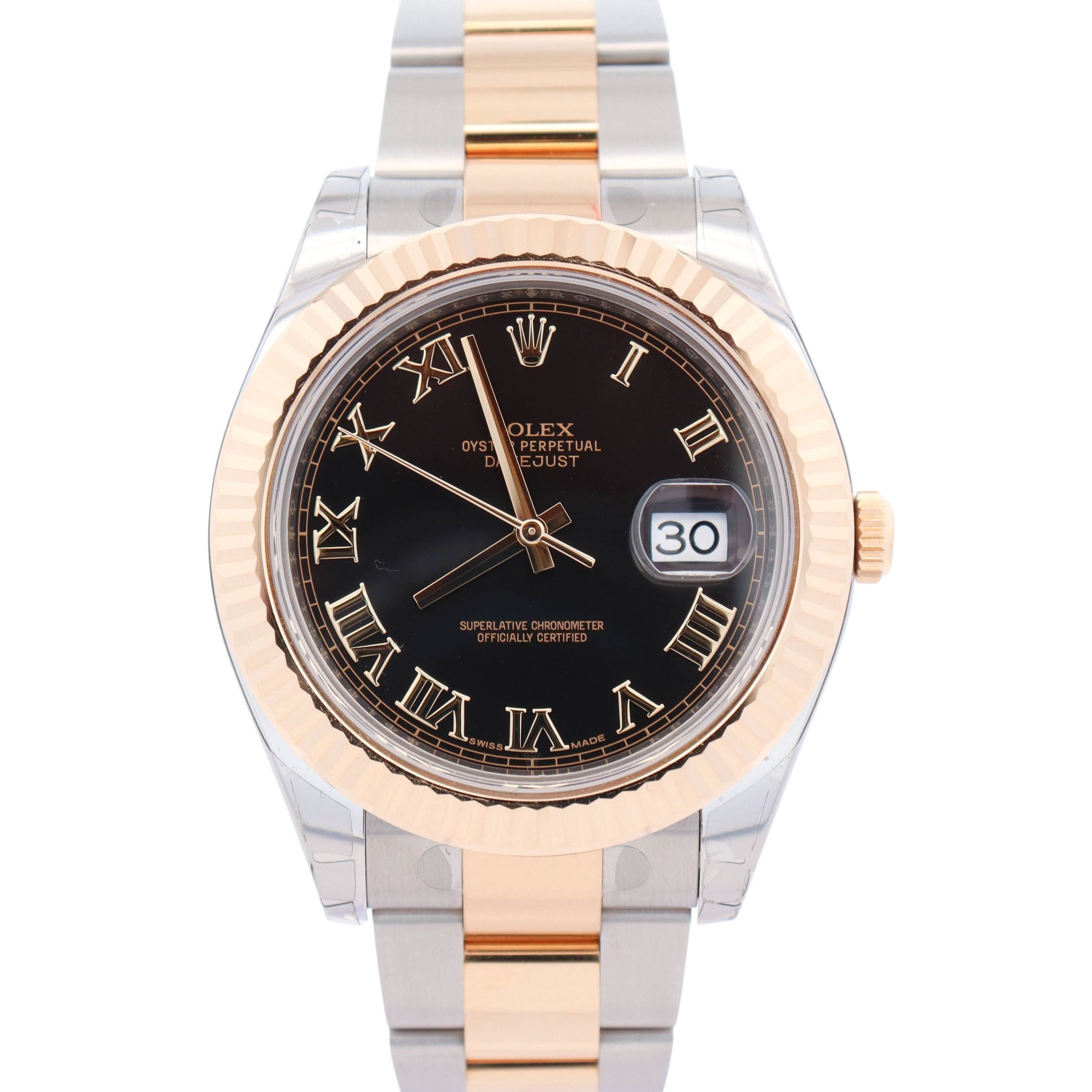 Rolex Datejust 41mm Black Dial Watch Ref# 116333