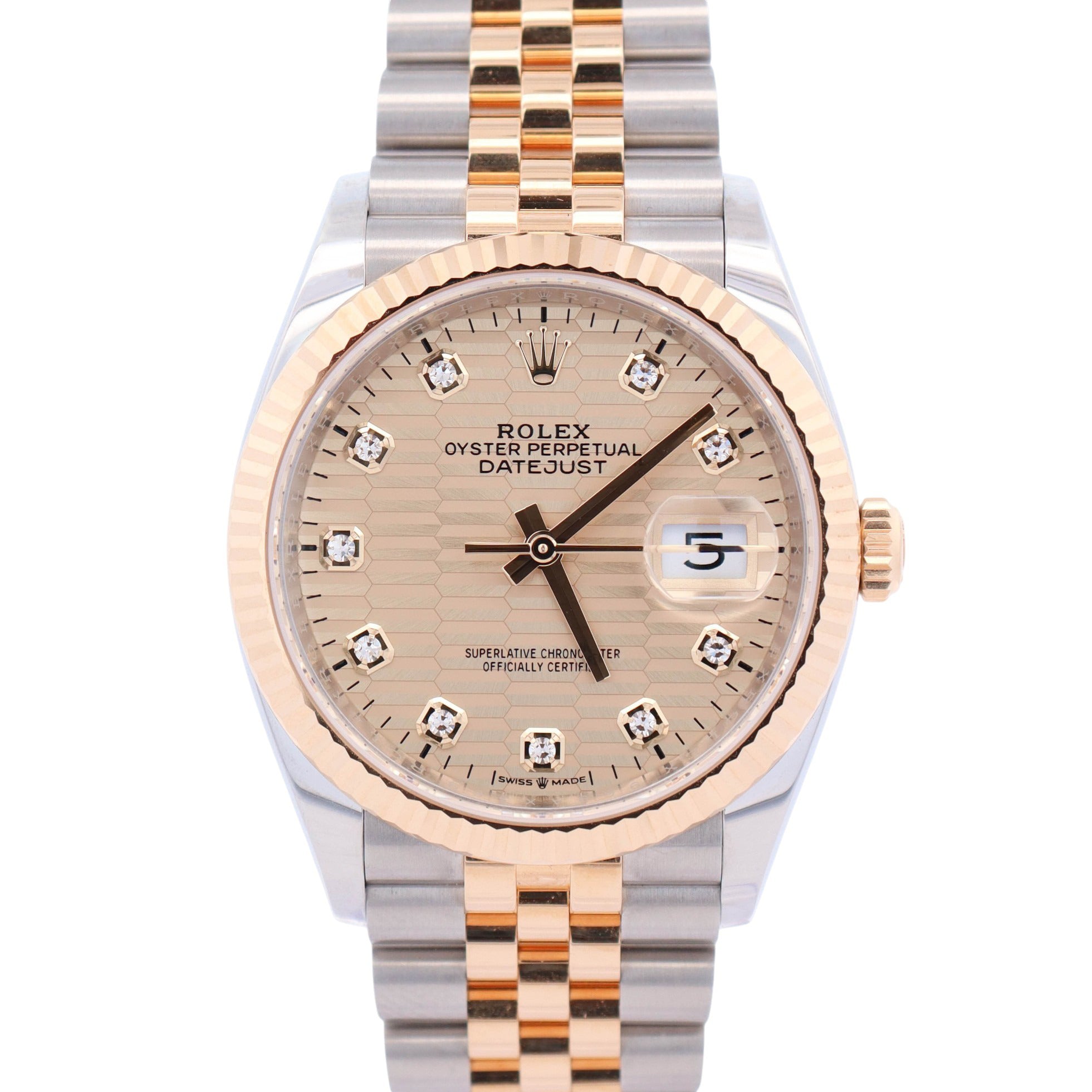 Rolex Datejust 36mm Champagne Dial Watch Ref# 126233