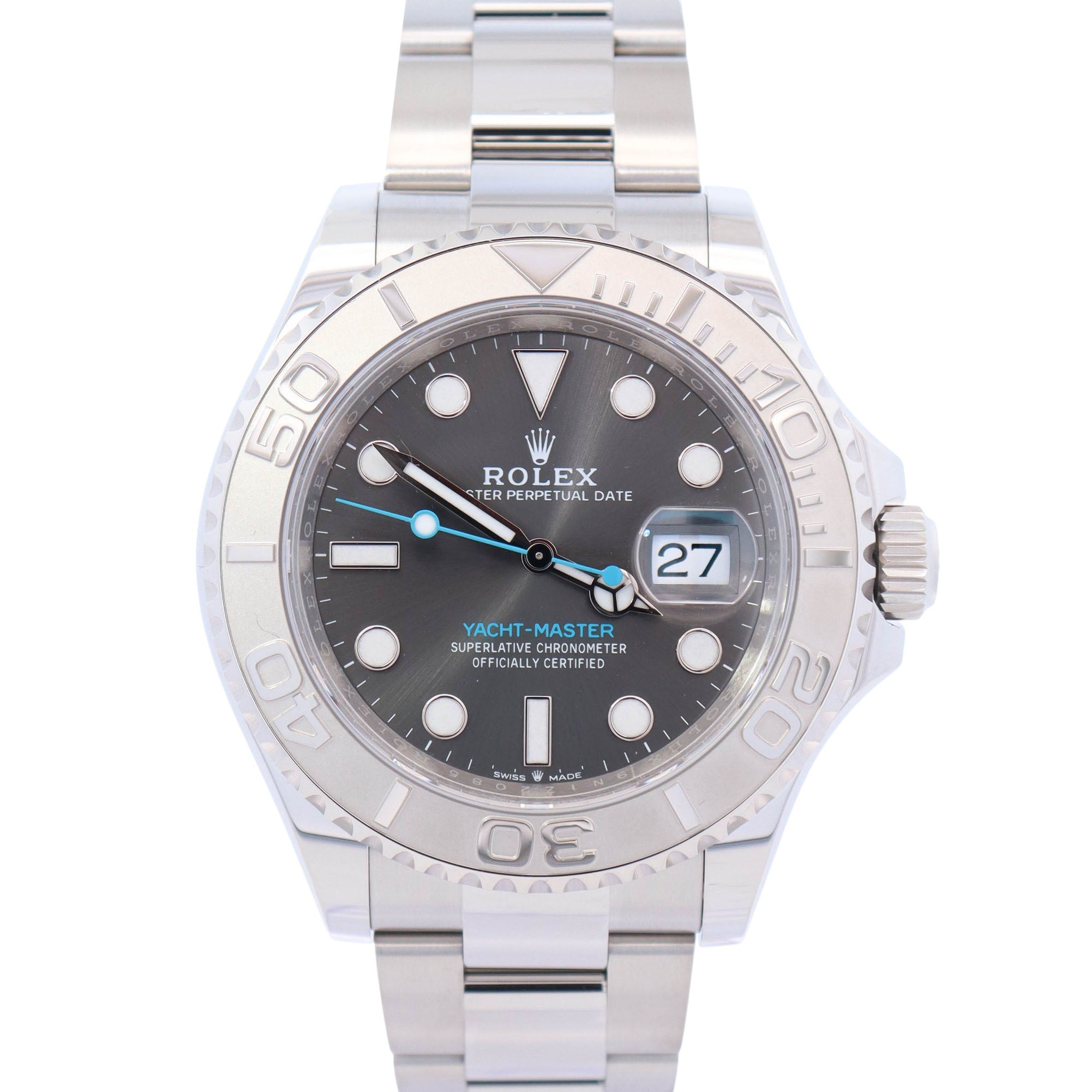 Rolex Yacht-Master 40mm Rhodium Dial Watch Ref# 126622