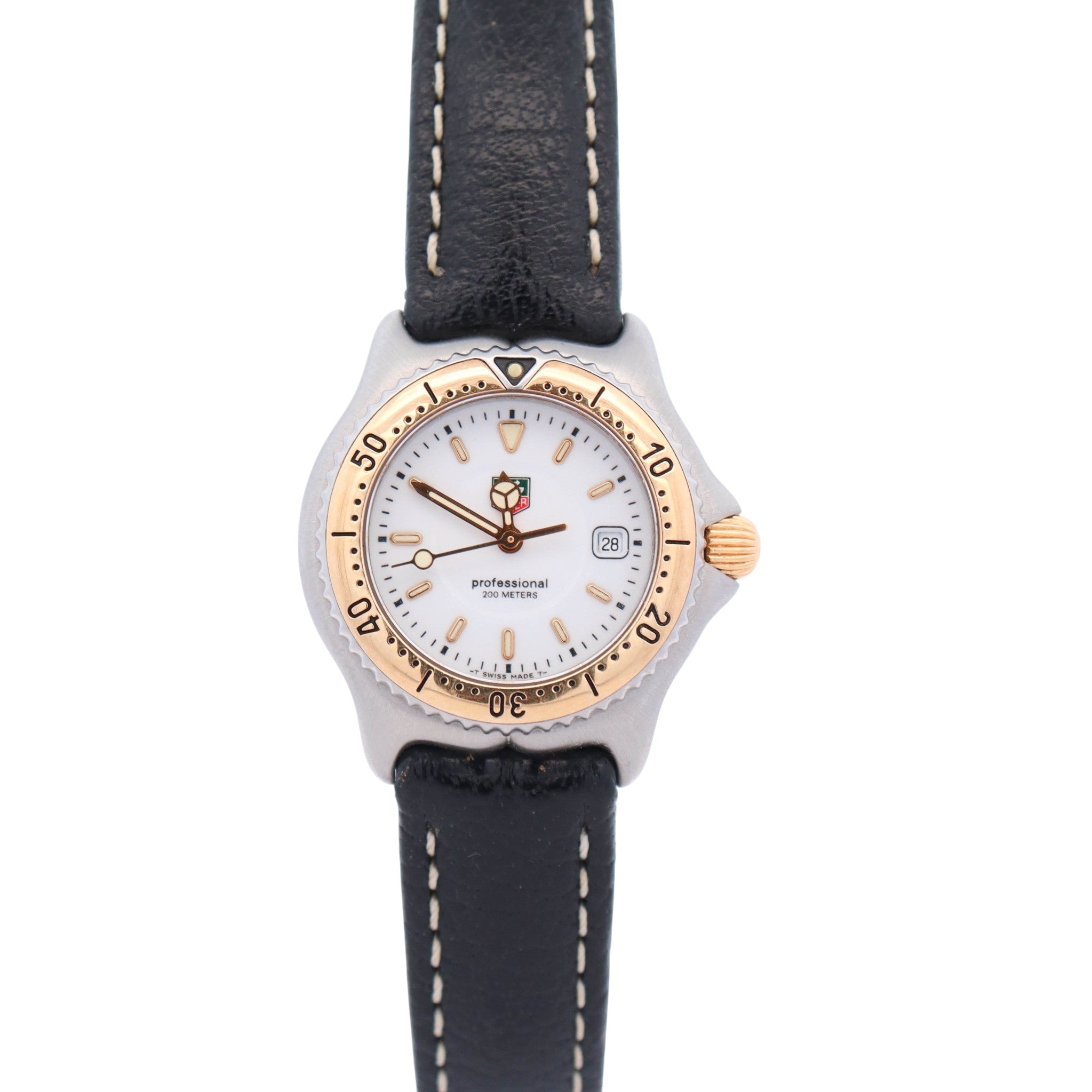 Tag Heuer Sports Elegance Link (SEL) 28mm White Dial Watch Ref# WI1350