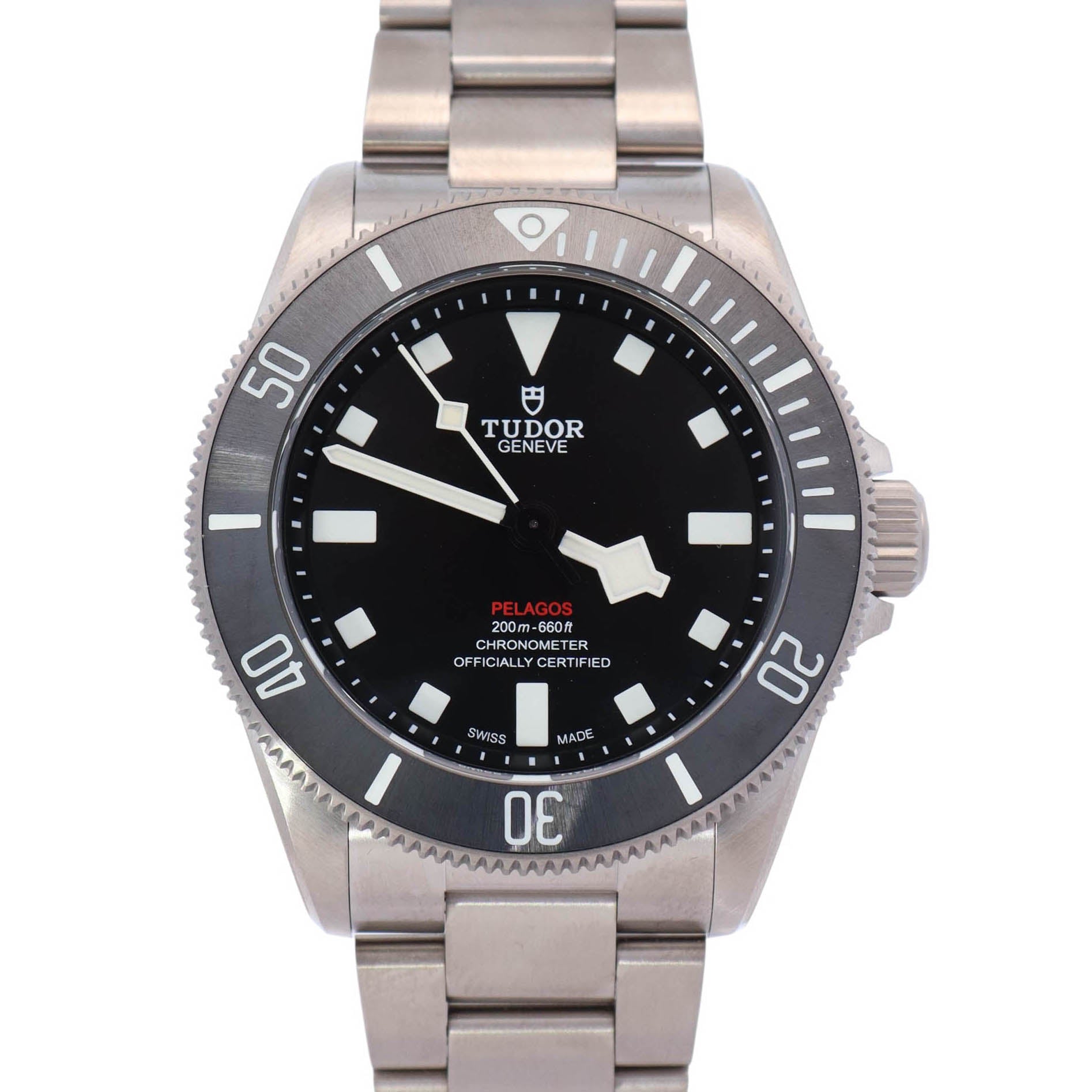 Tudor Pelagos 39mm Black Dial Watch Ref# 25407N - Happy Jewelers Fine Jewelry Lifetime Warranty