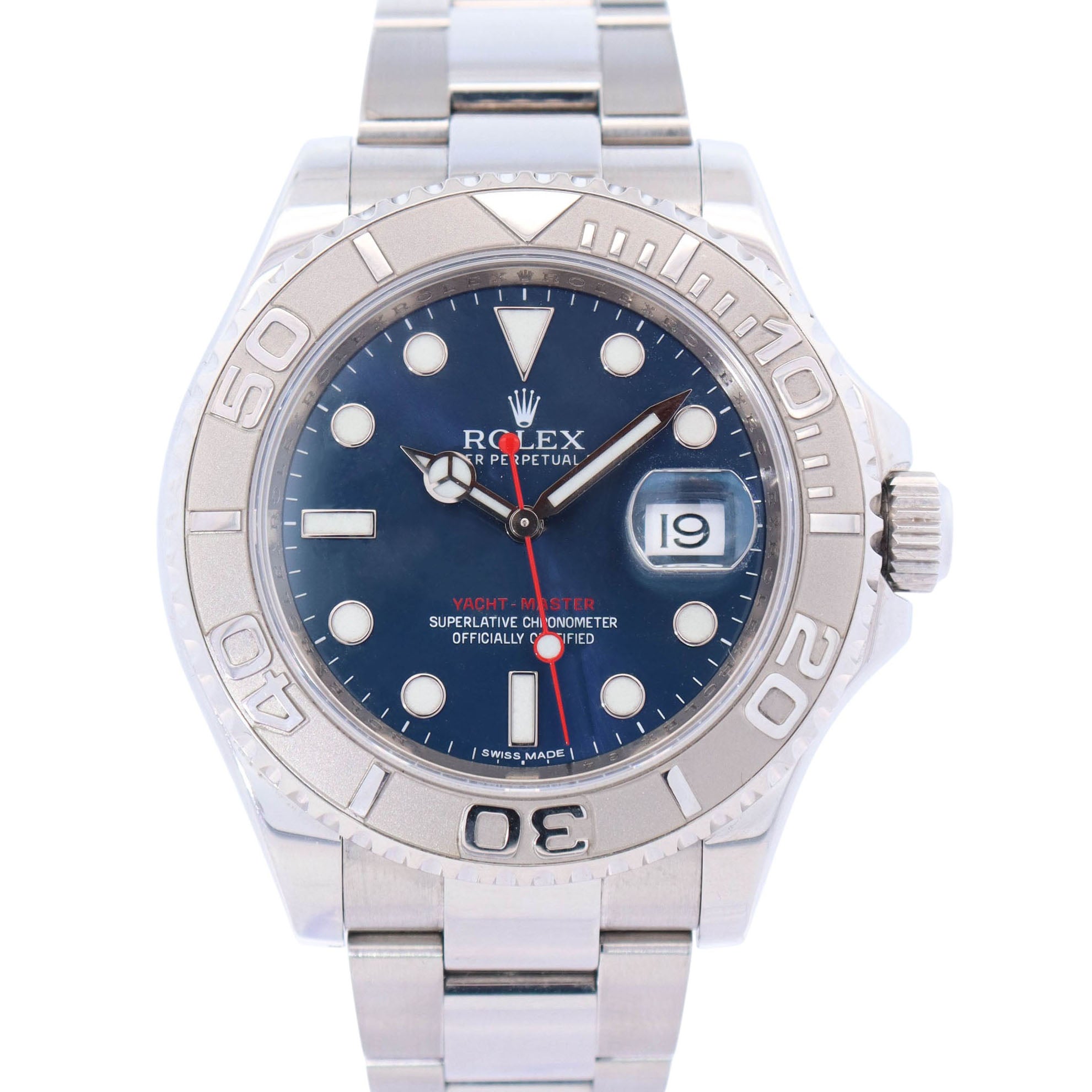 Rolex Yacht-Master 40mm Blue Dial Watch Ref# 116622 - Happy Jewelers Fine Jewelry Lifetime Warranty