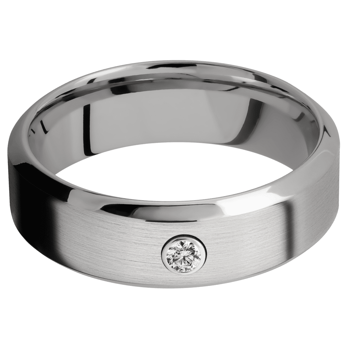 Titanium + Satin , Polish Finish - Happy Jewelers Fine Jewelry Lifetime Warranty