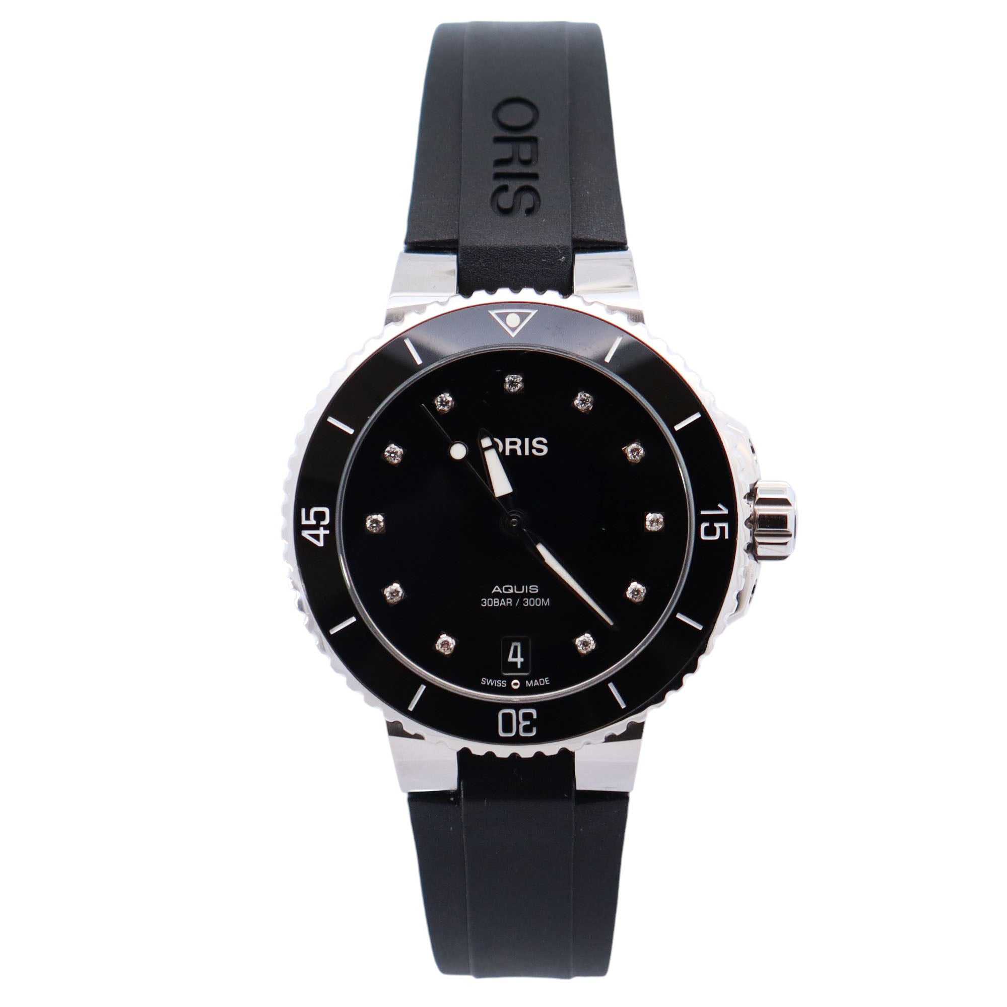 Oris Aquis 36.5mm Black Dial Watch Ref# 01.733.7731.4194 - Happy Jewelers Fine Jewelry Lifetime Warranty