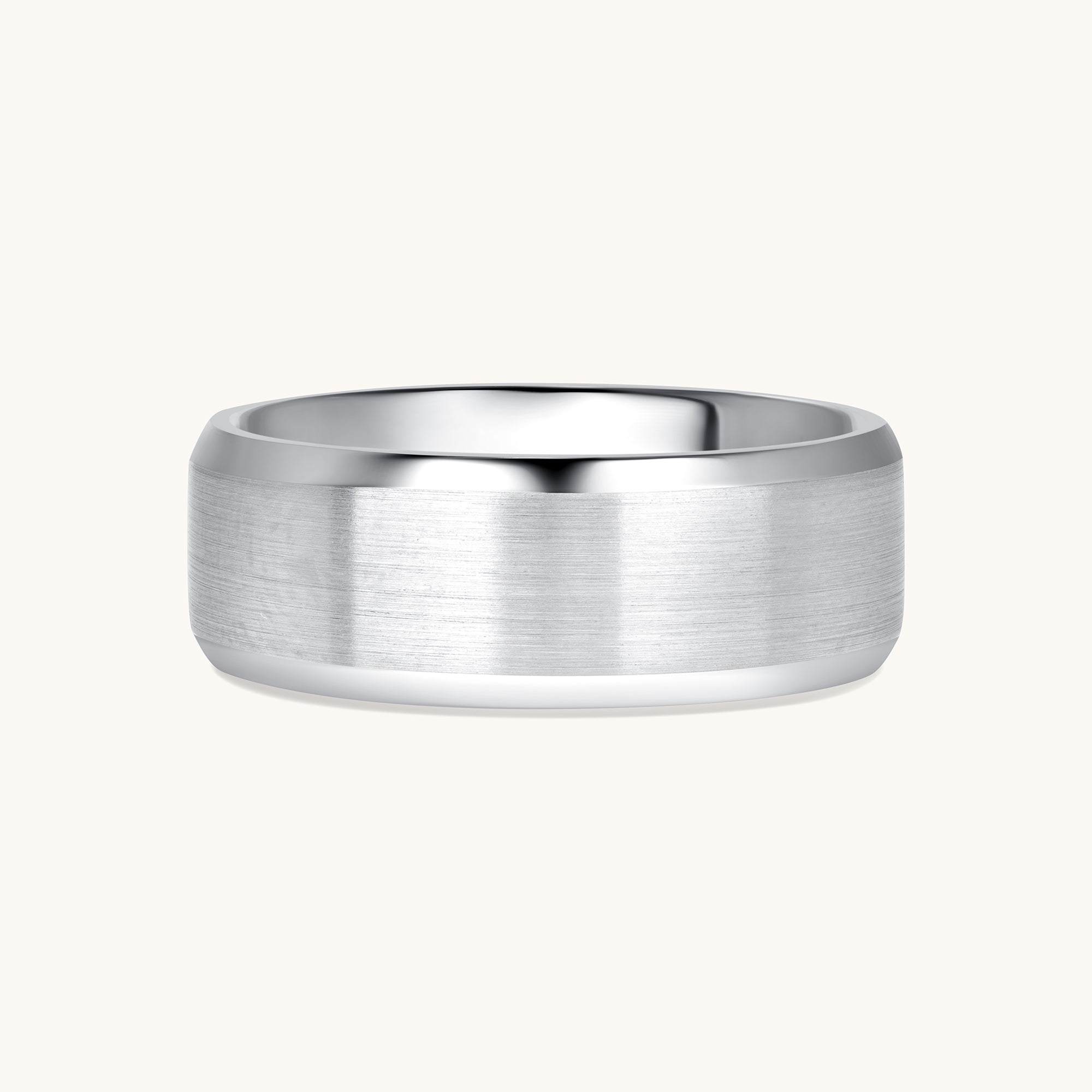 Men's Brushed Beveled Band - Happy Jewelers Fine Jewelry Lifetime Warranty