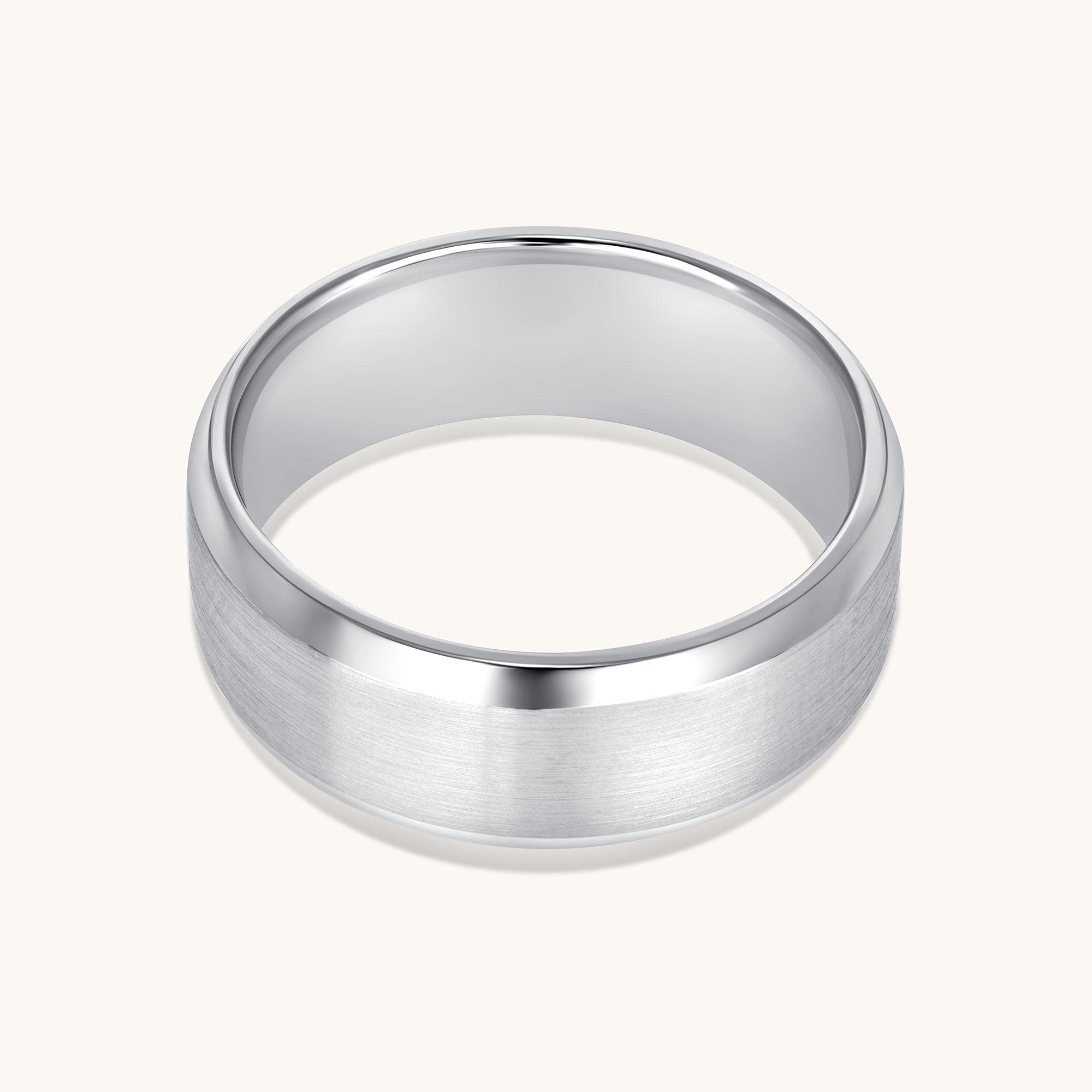 Men's Brushed Beveled Band - Happy Jewelers Fine Jewelry Lifetime Warranty