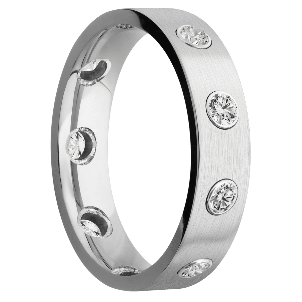 Platinum + Satin Finish - Happy Jewelers Fine Jewelry Lifetime Warranty