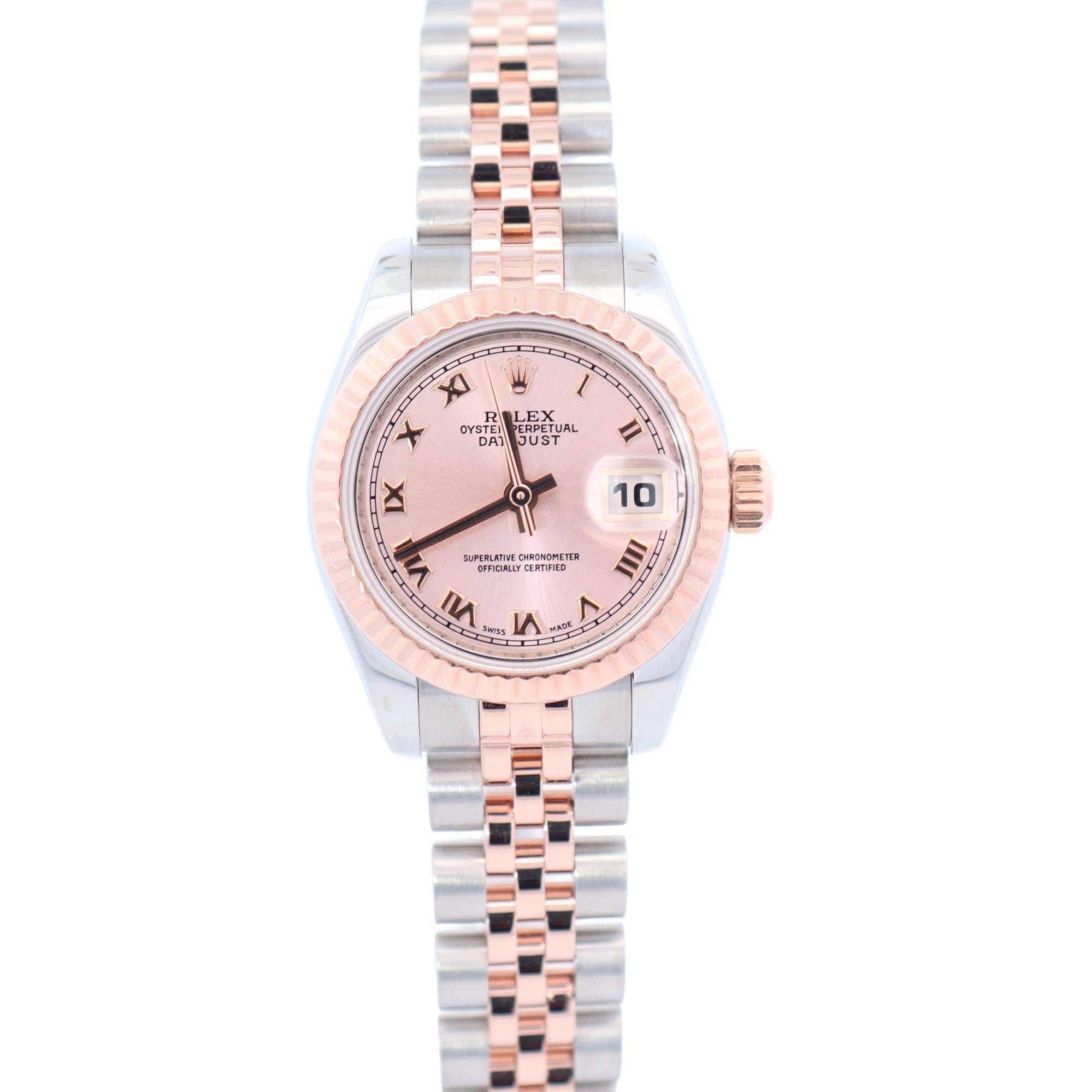 Rolex Datejust 26mm Pink Dial Ref# 179171 - Happy Jewelers Fine Jewelry Lifetime Warranty