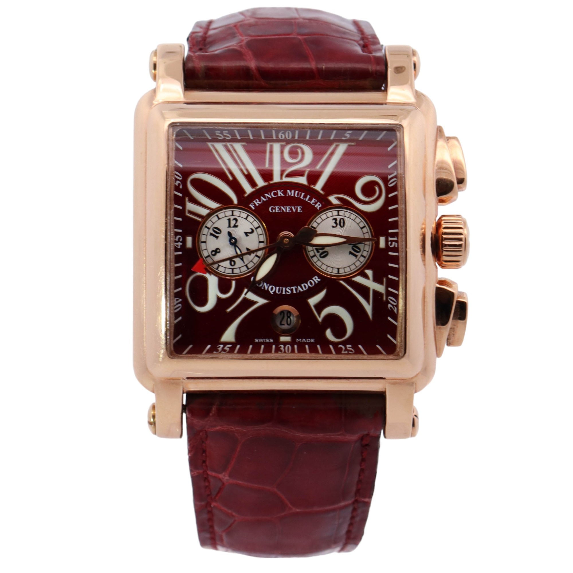Franck Muller Cortez 41mm Red Dial Ref# 10000 CC - Happy Jewelers Fine Jewelry Lifetime Warranty