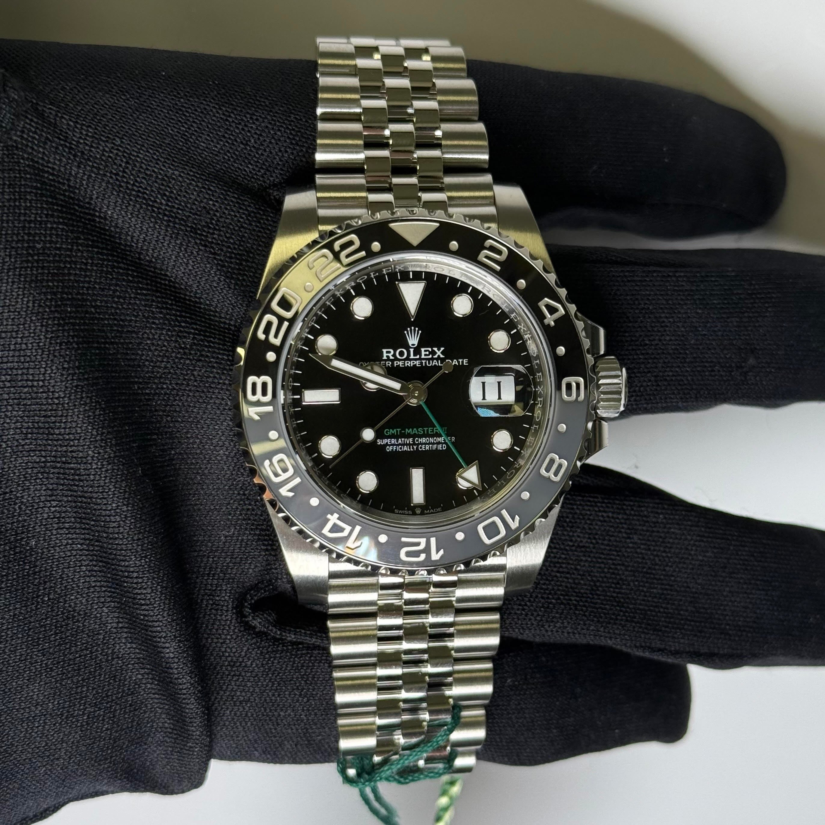 Rolex GMT-Master II 40mm Black Dial Ref# 126710GRNR - Happy Jewelers Fine Jewelry Lifetime Warranty