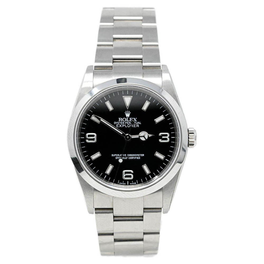 Rolex Explorer 36mm Black Dial Watch Ref# 114270 - Happy Jewelers Fine Jewelry Lifetime Warranty