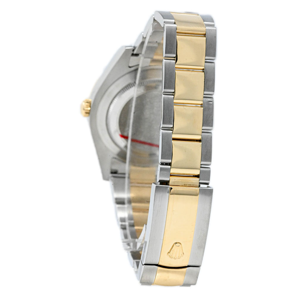 Rolex Datejust 41mm Yellow Gold & Stainless Steel Black Roman Dial Watch Reference# 116333 - Happy Jewelers Fine Jewelry Lifetime Warranty