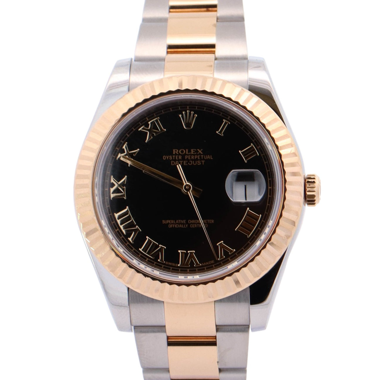 Rolex Datejust 41mm Black Dial Watch Ref# 116333 - Happy Jewelers Fine Jewelry Lifetime Warranty