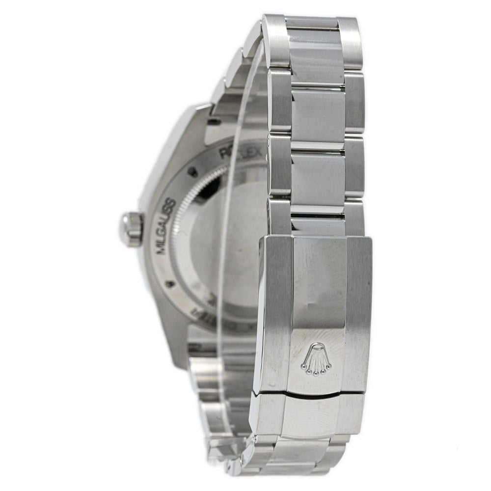 Rolex Milgauss Stainless Steel 40mm Black Stick Dial Watch Reference# 116400GV - Happy Jewelers Fine Jewelry Lifetime Warranty