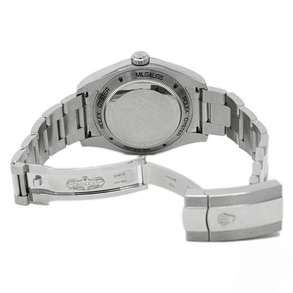 Rolex Milgauss Stainless Steel 40mm Z-Blue Stick Dial Watch Reference #: 116400GV - Happy Jewelers Fine Jewelry Lifetime Warranty